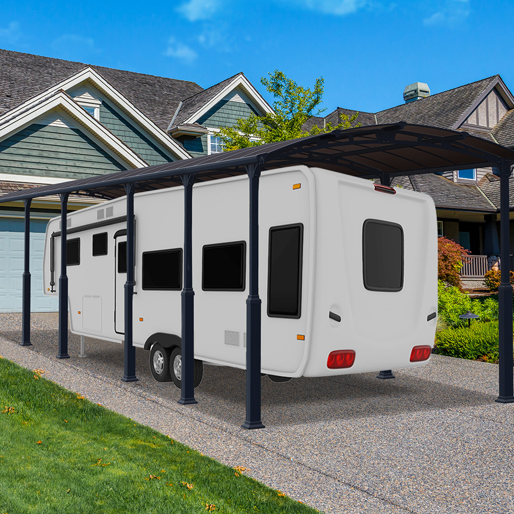 Carport Canopia av Palram Alpine i Metall for Bobil 3,6x13 m