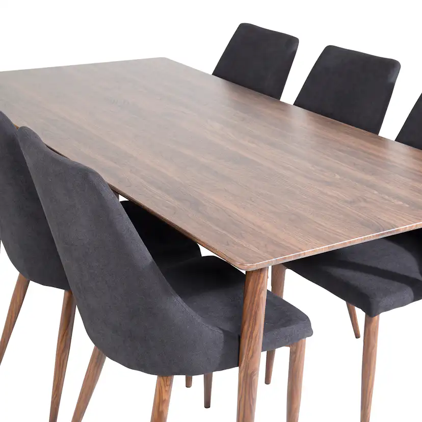 Spisegruppe Venture Home Pobbie med 6 Laura Stoler Polyester