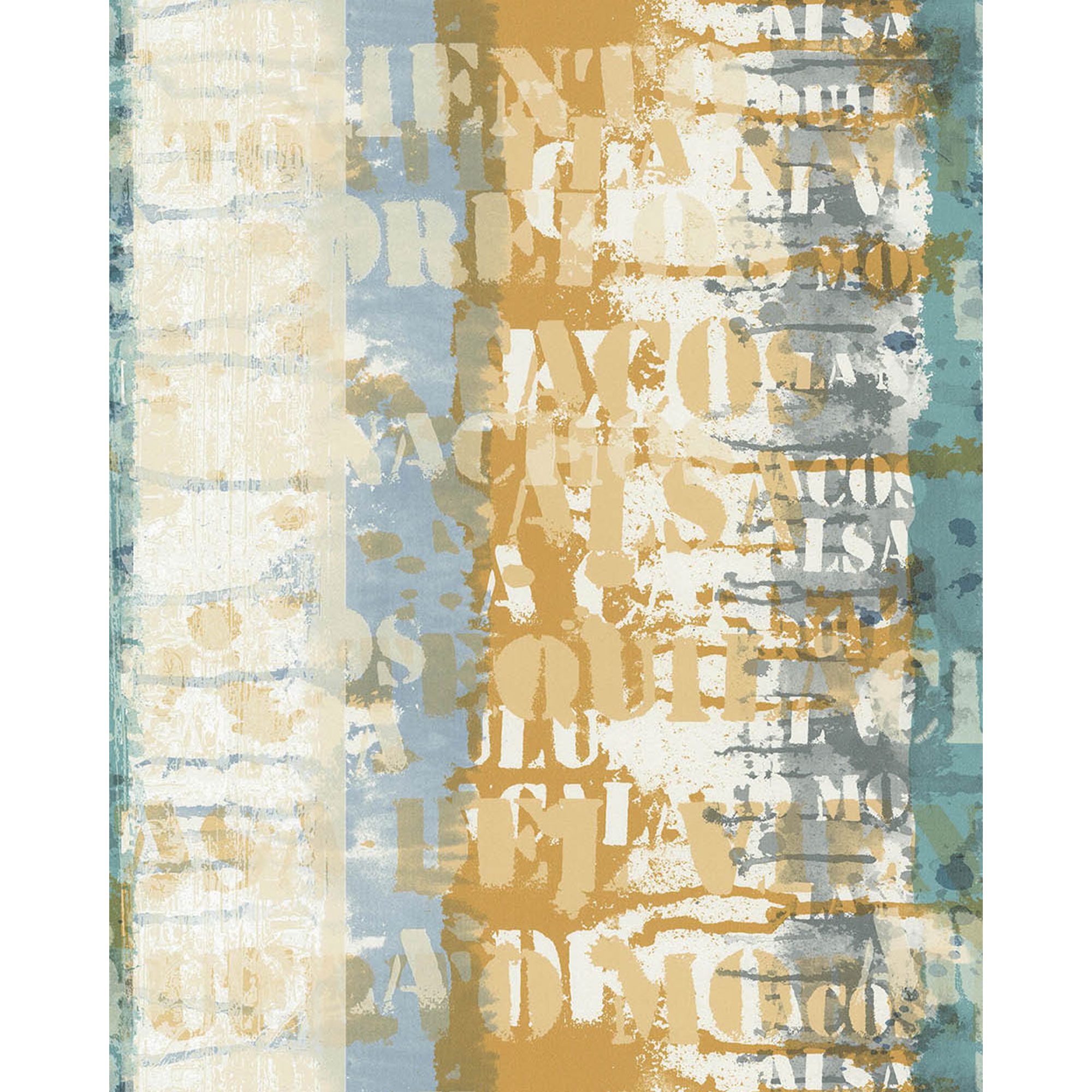 Tapet Lut&eacute;ce Grafitis Bleu Vert 11200801