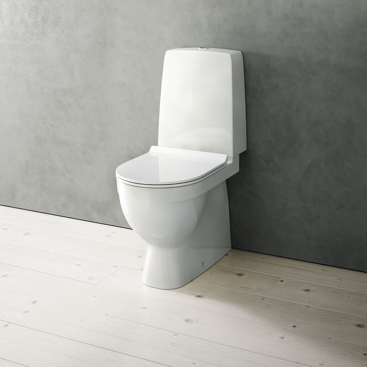 Toalettstol Duravit Durastyle Rimless 010701 med Mjukstängande Hårdsits