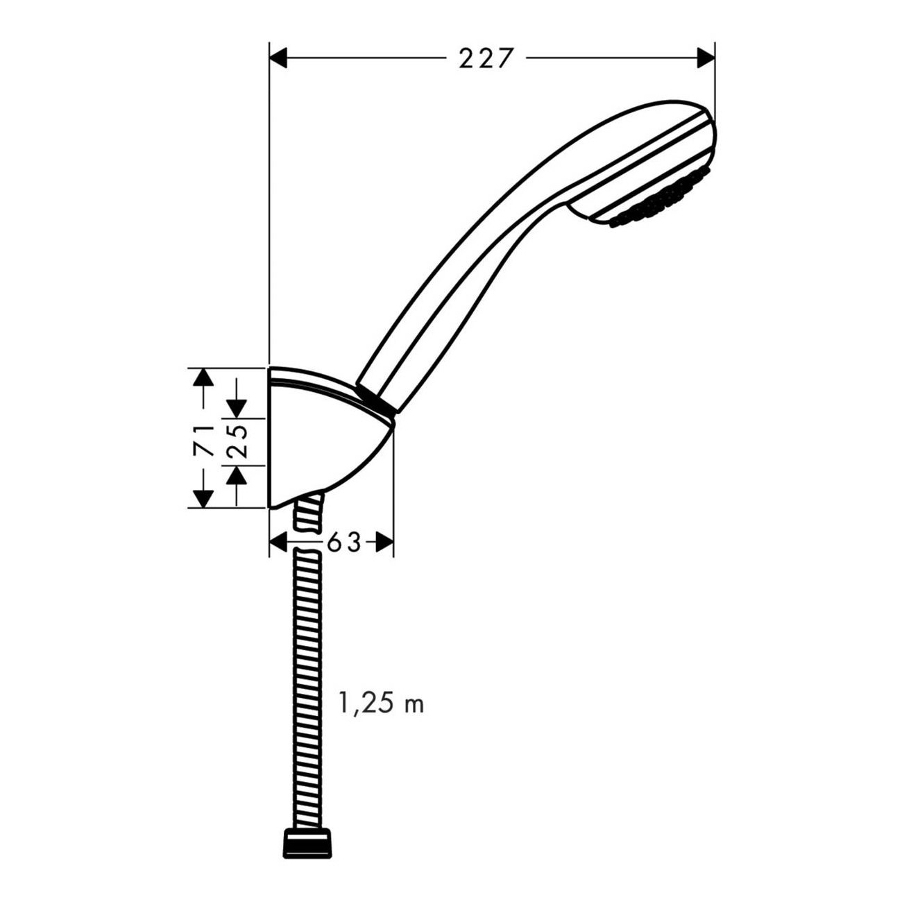 Dusjholdersett Hansgrohe Crometta 85