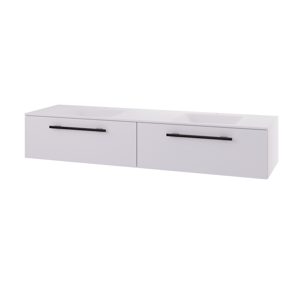 Servantskap Linn Bad Ingrid 160 cm Dobbel 2*1 Skuff