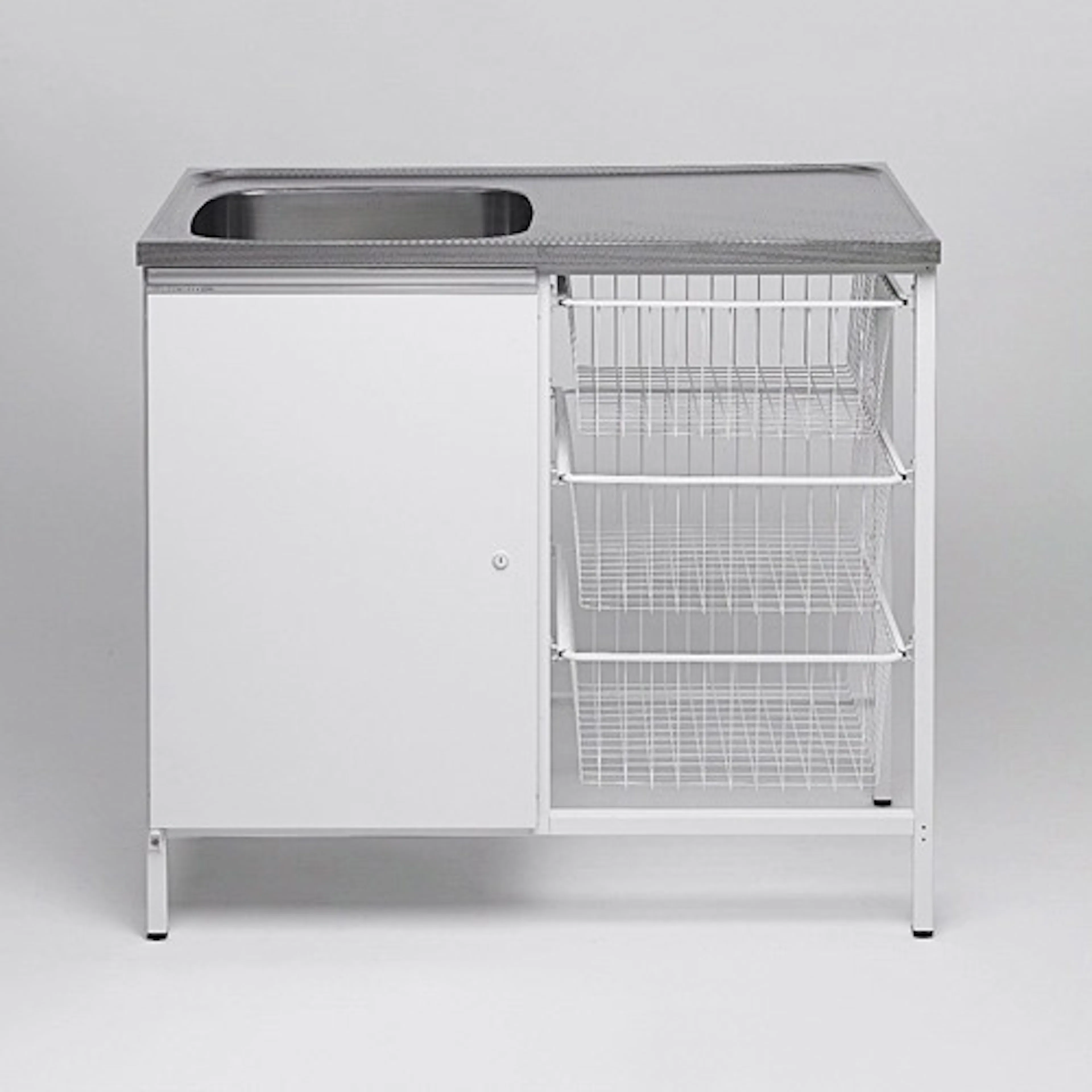 Oppvaskbenk Contura Steel CAB 10 Hvit