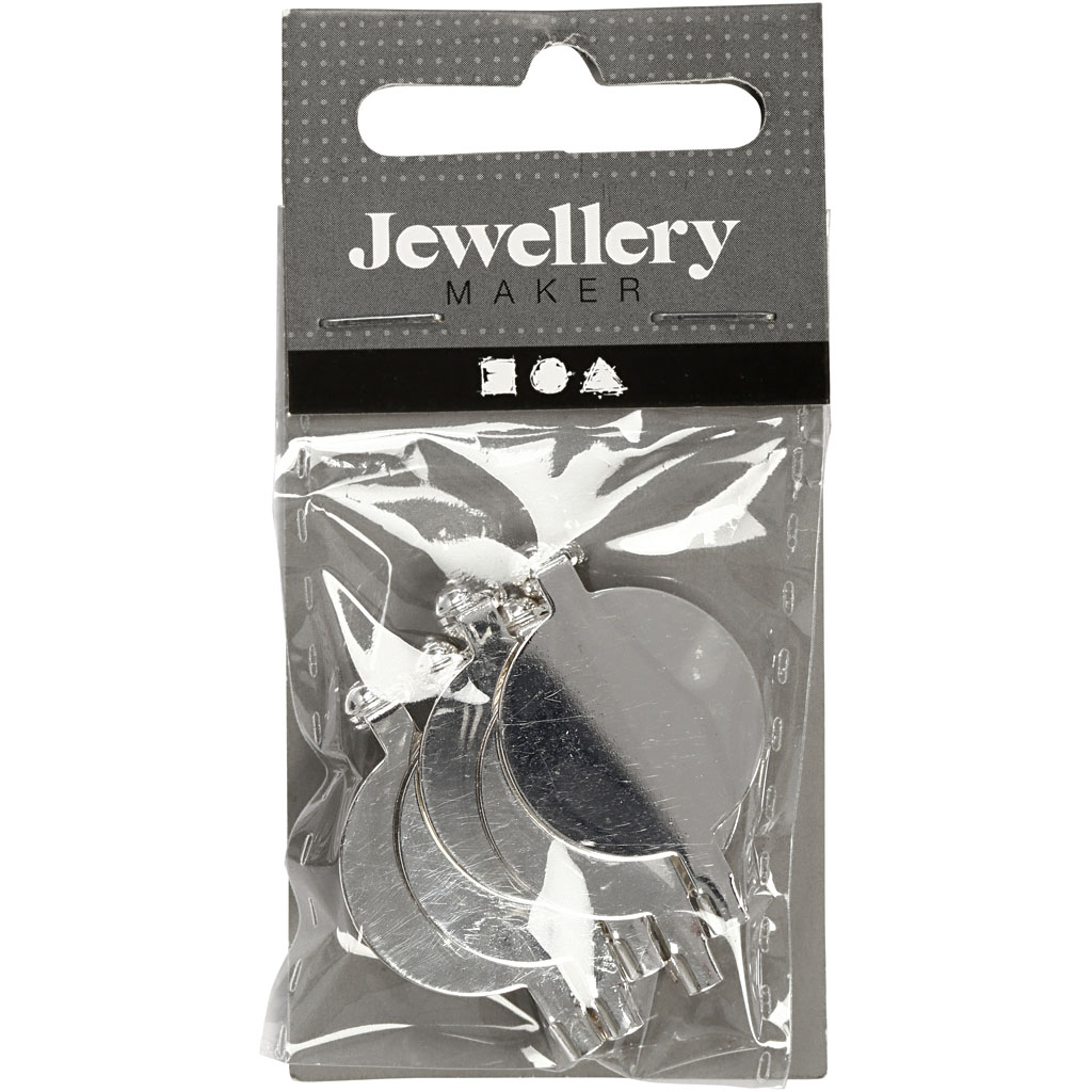 Brosjenål Creativ Company Forsølvet D20 mm