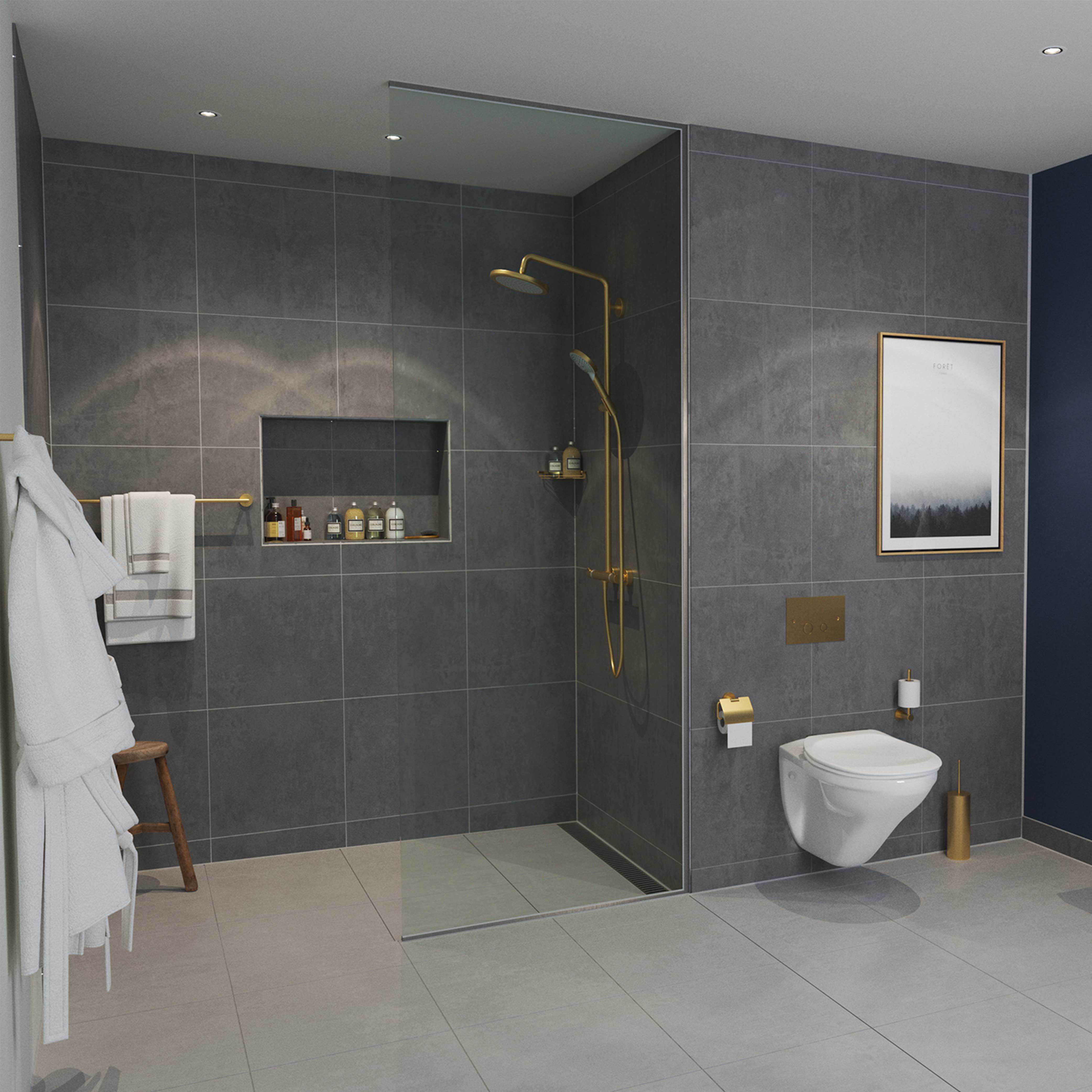 LAVABO Luna håndklædestang Mässing, 648 mm