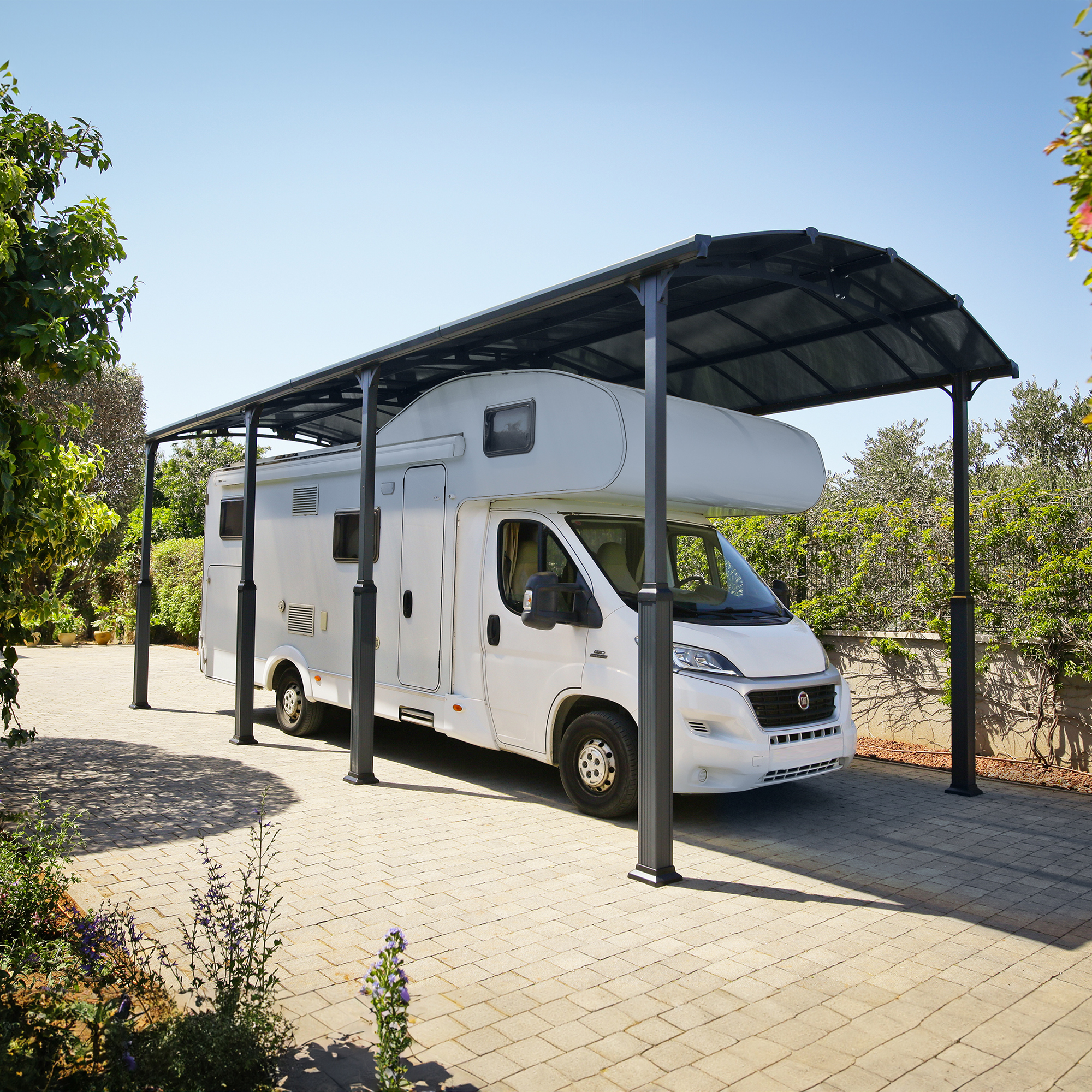 Carport Canopia av Palram Alpine I Metall for Bobil 3,6x8,5 m