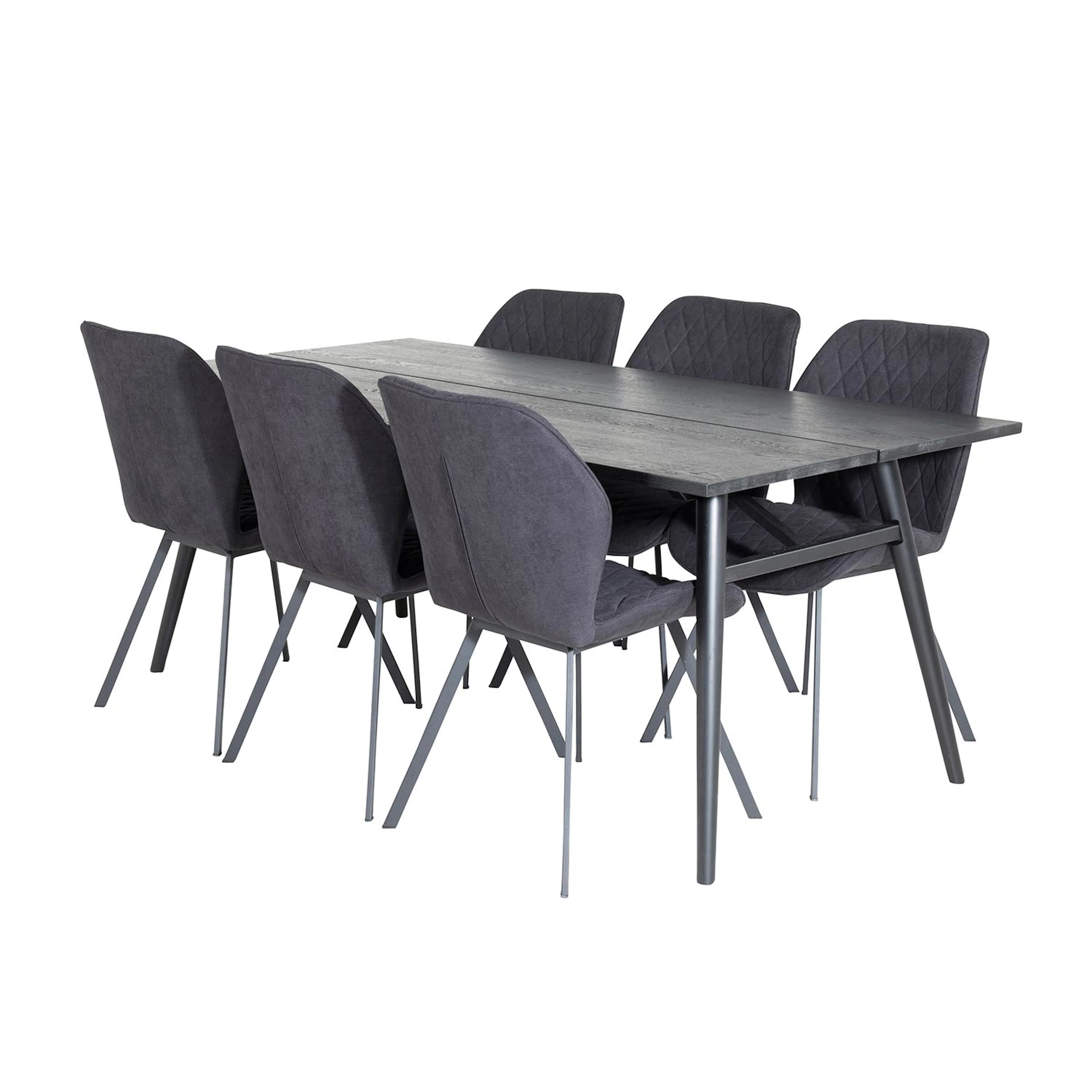 Spisegruppe Venture Home Salt med 6 Geneva Stoler
