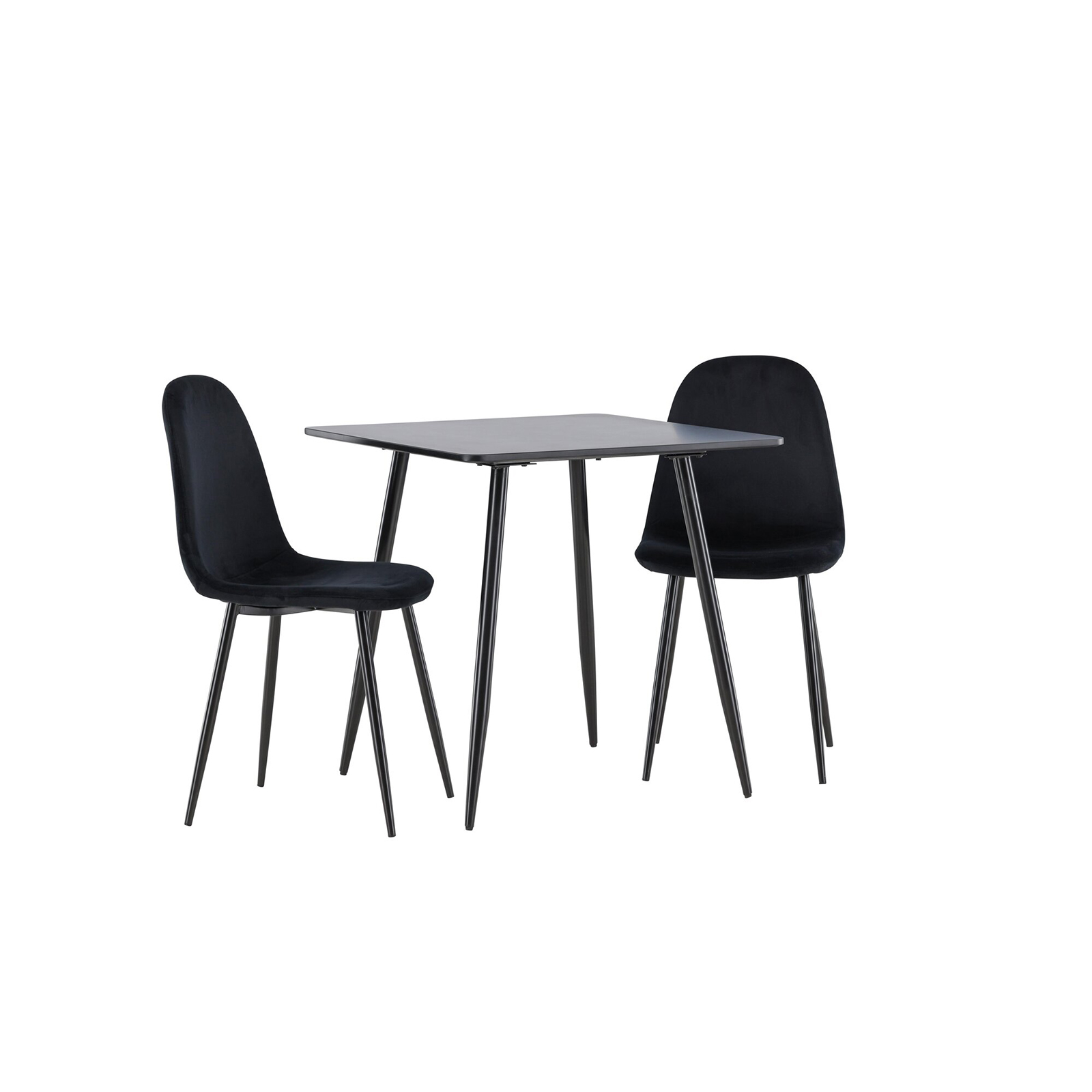 Spisegruppe Venture Home Polar 75 med 2 stk Polar Stoler Fløyel
