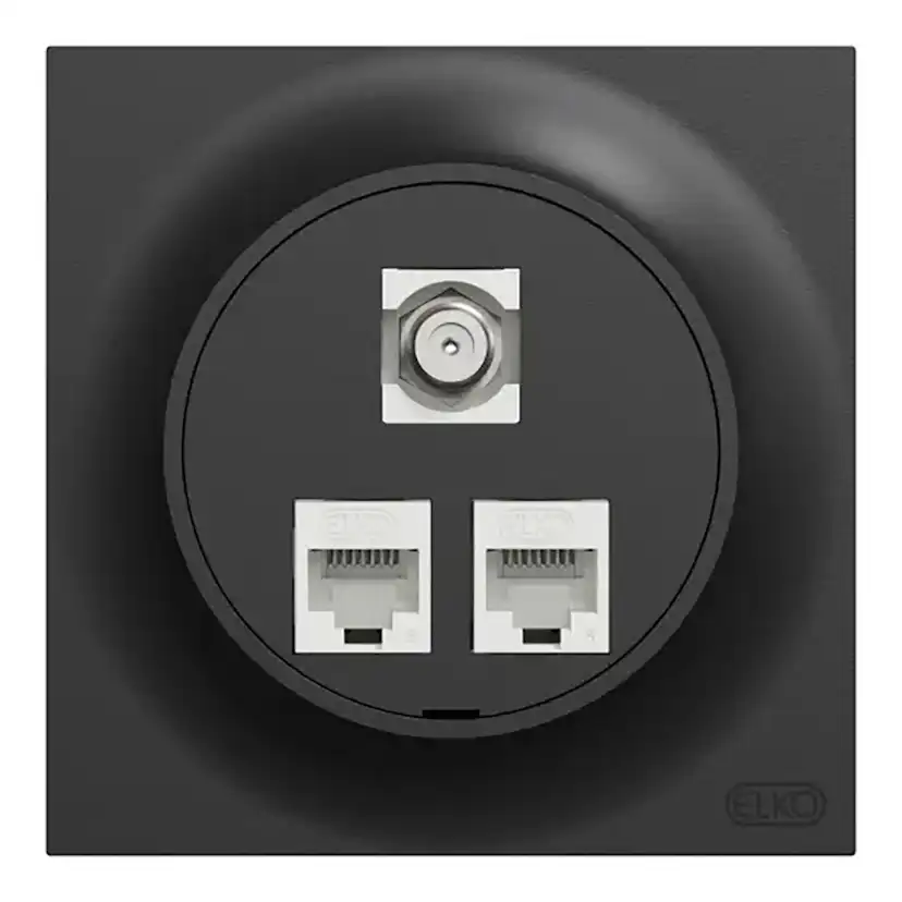 Vegguttak Elko One Modularuttak Innfelt RJ45 Cat.6 UTP