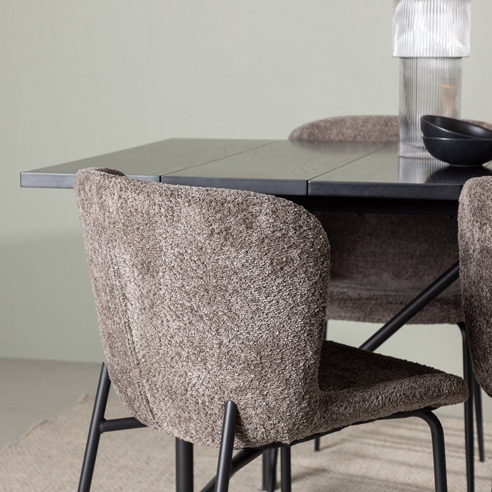Spisegruppe Venture Home Astrid med 6 Modesto Stoler