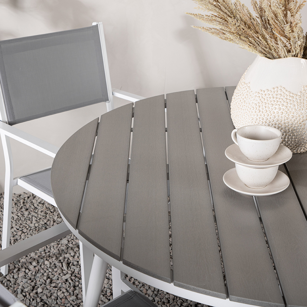 Spisegruppe Venture Home Break Ø120 cm med 4 Copacabana Stoler