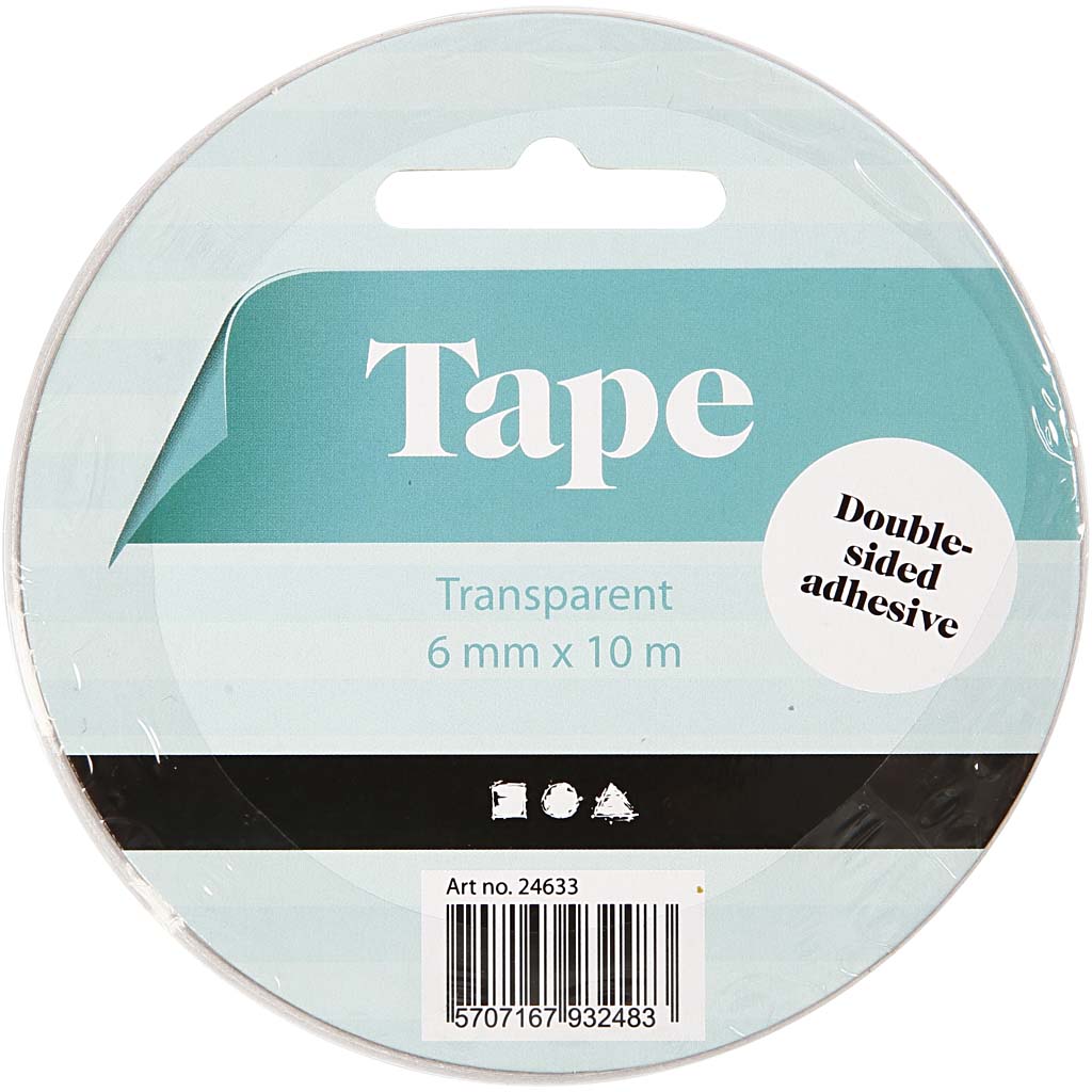 Teip Creativ Company Dobbelsidig 10 m/1 Rull