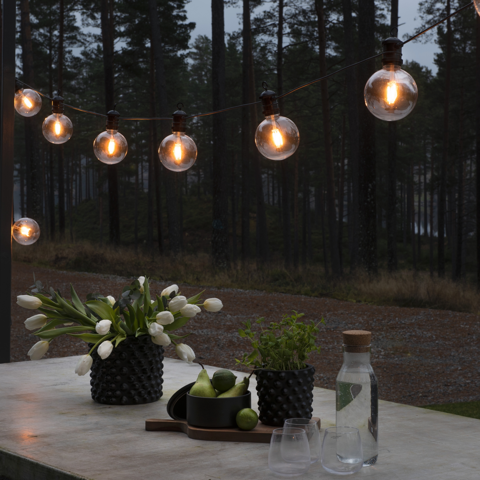 Tilleggslenke Gnosjö Konstsmide E27 10 Amber LED Til 2394