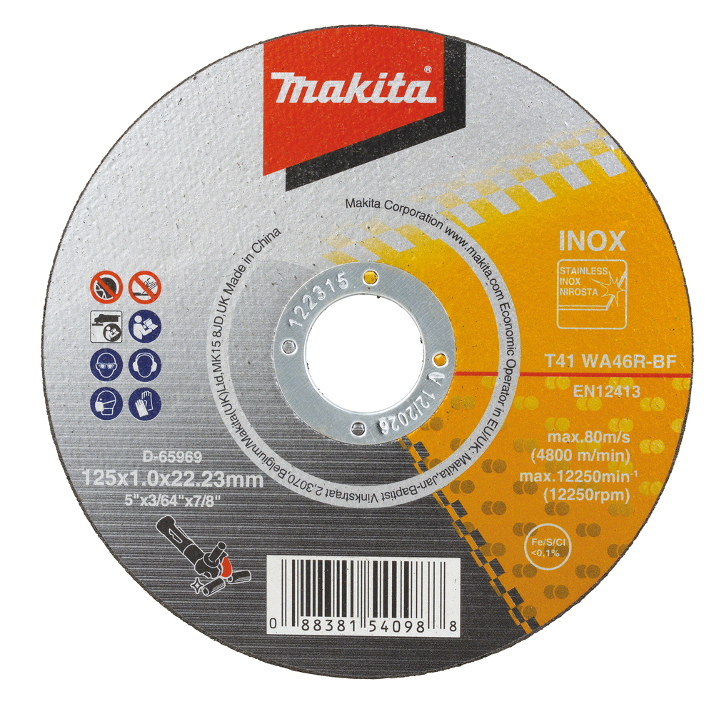 Kappeskive Makita D-65969-12 125 mm 12-pk