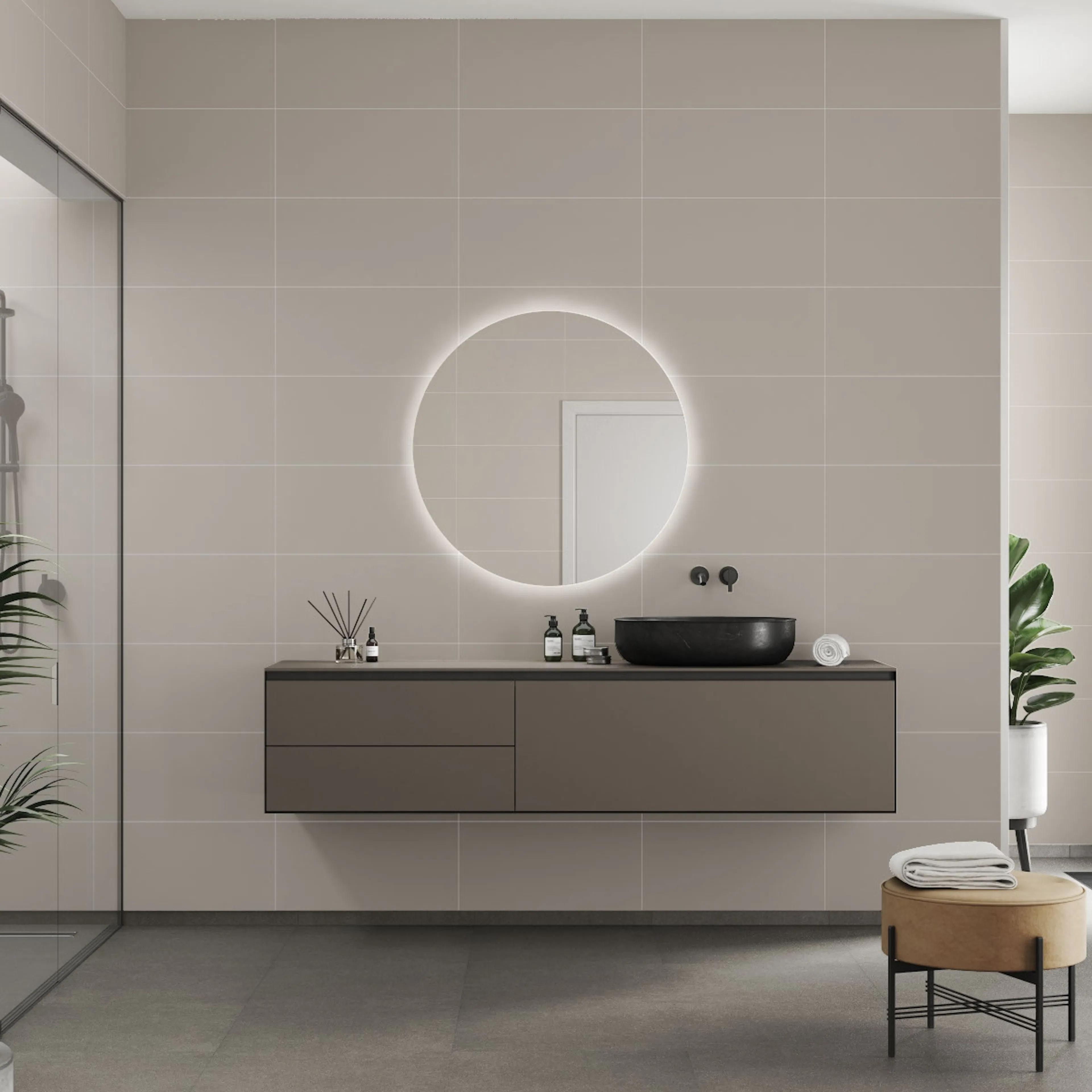Baderomspanel Fibo 5200-6030 EM Warm Grey