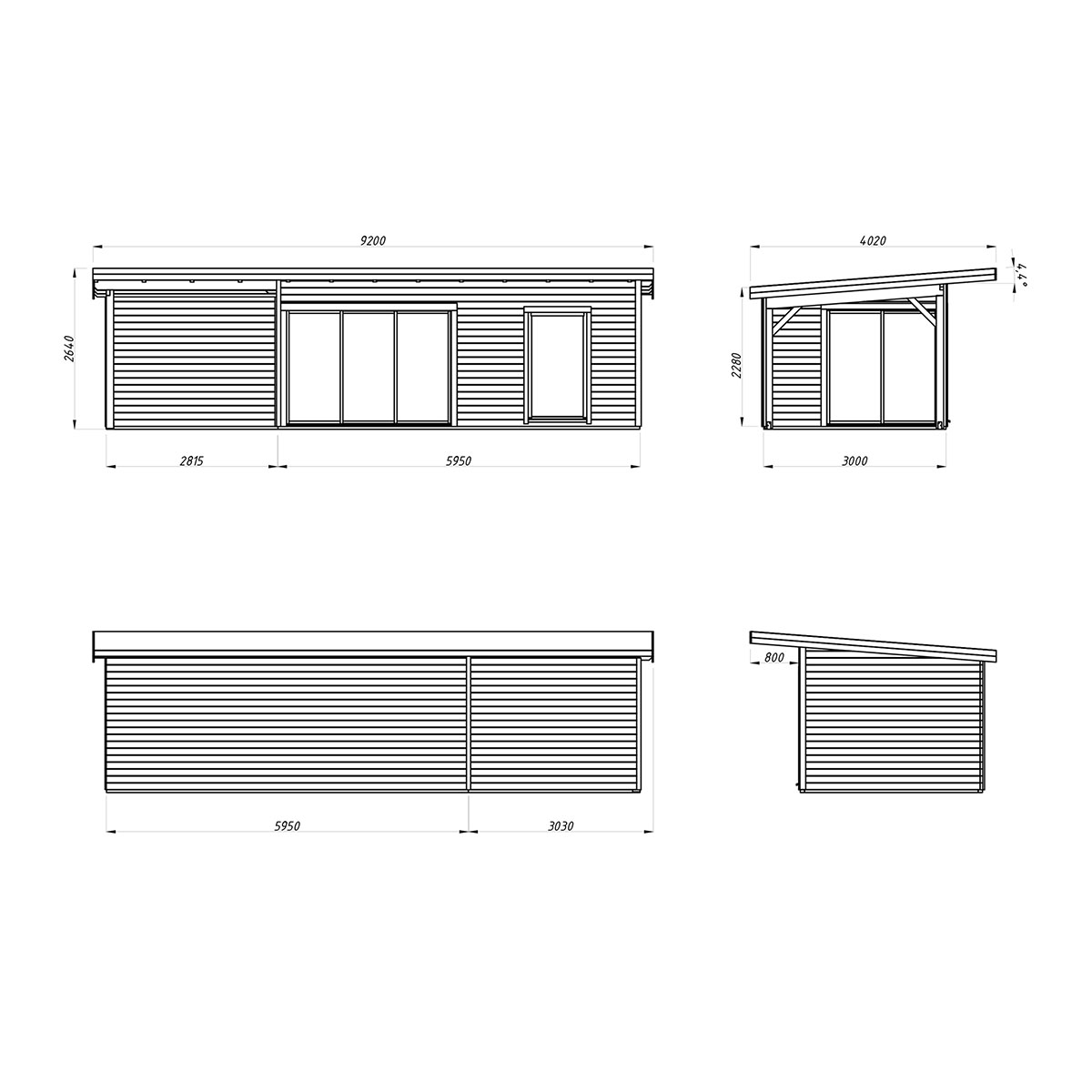 Hagestue Palmako Andrea 17,1 + 8,6 m2