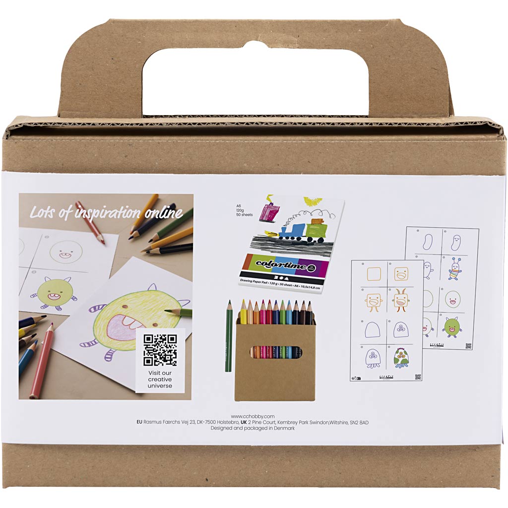 Tegne Creativ Company Mini DIY Kit Monster