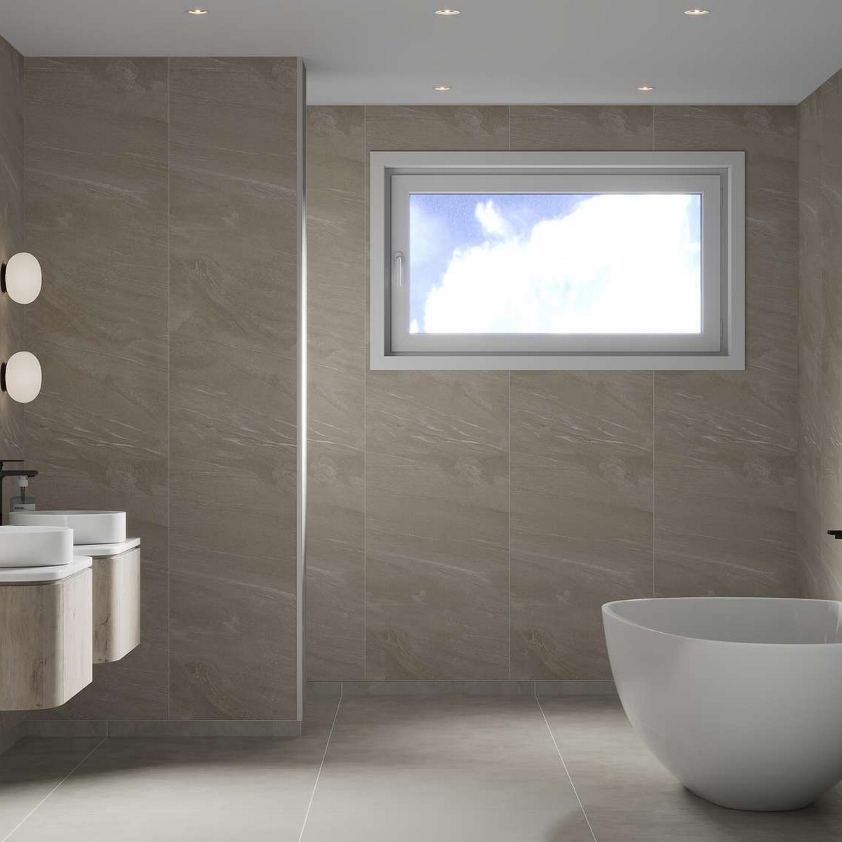 Baderomspanel Fibo 4008-M10 Beige Stone