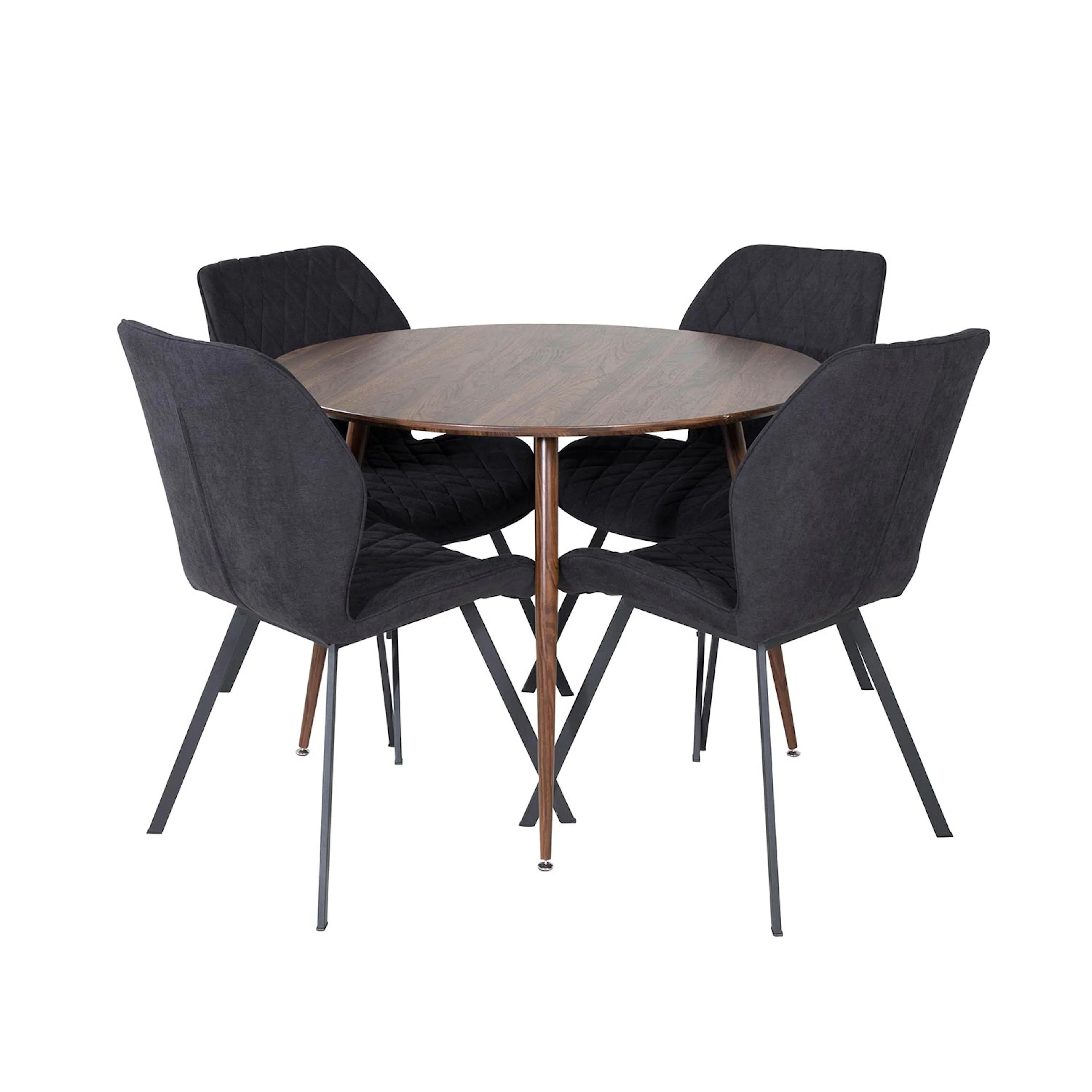 Spisegruppe Venture Home Plake med 4 Geneva Stoler Rundt