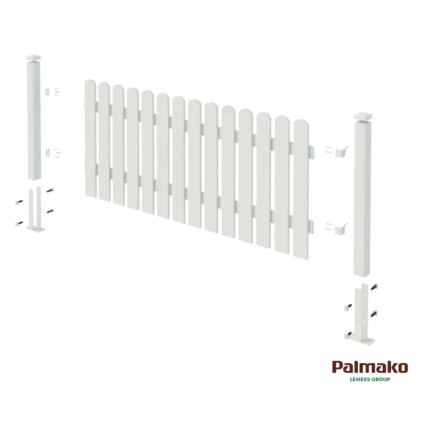 Staket Palmako Kelda 8 180x80 cm grön tryckimpregnerad Grønn Trykkimpregnert