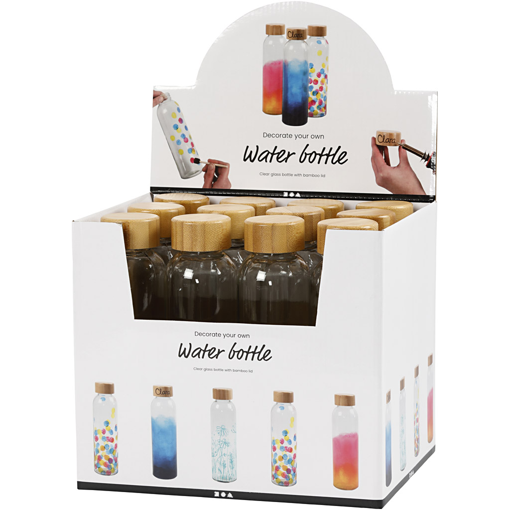 Vannflaske Creativ Company 22x6,7 cm 500 ml 12 stk