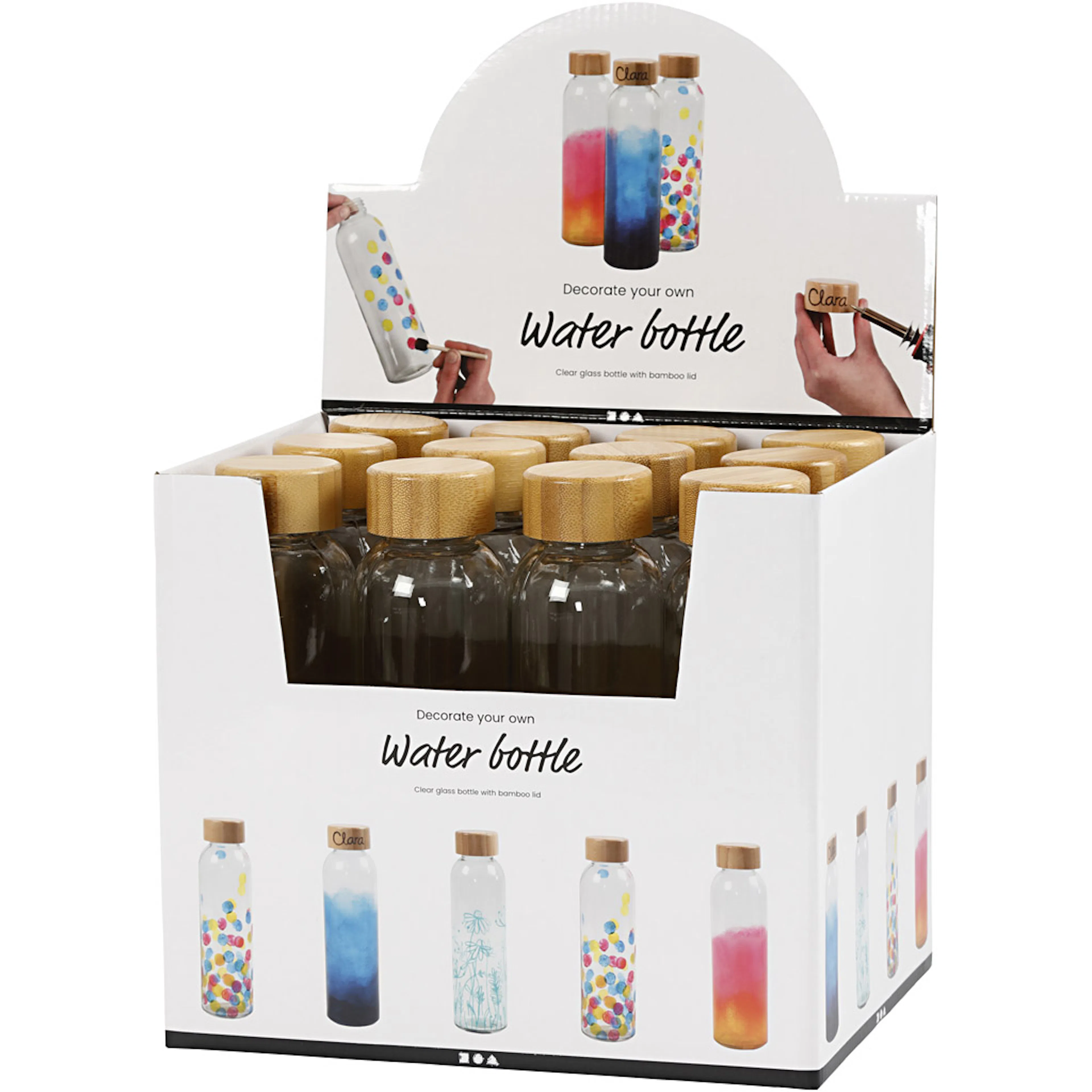 Vannflaske Creativ Company 22x6,7 cm 500 ml 12 stk