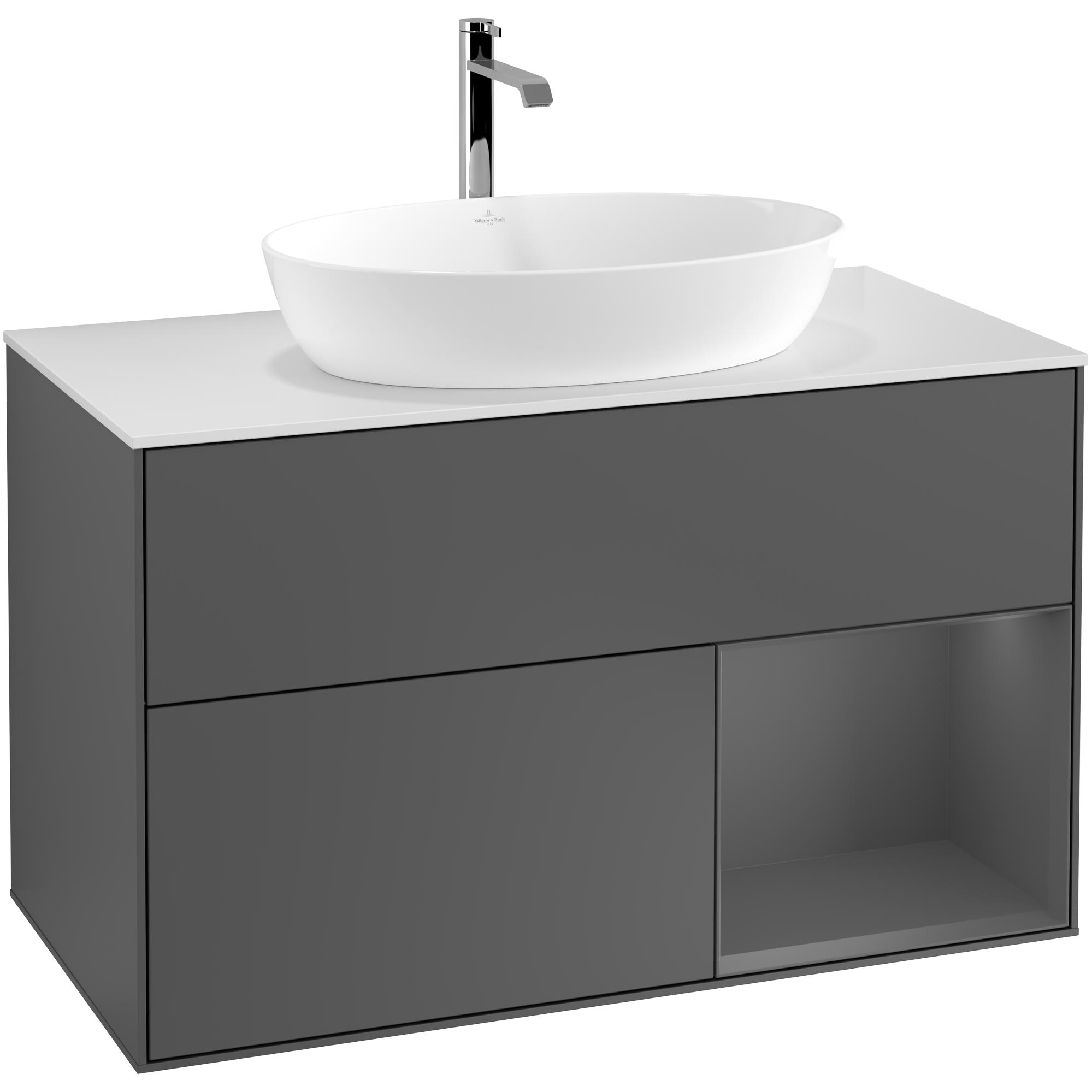 Tvättställsskåp Villeroy & Boch Finion med 2 Lådor Hylla och Bänkskiva för Fristående Tvättställ från Artis & Collaro