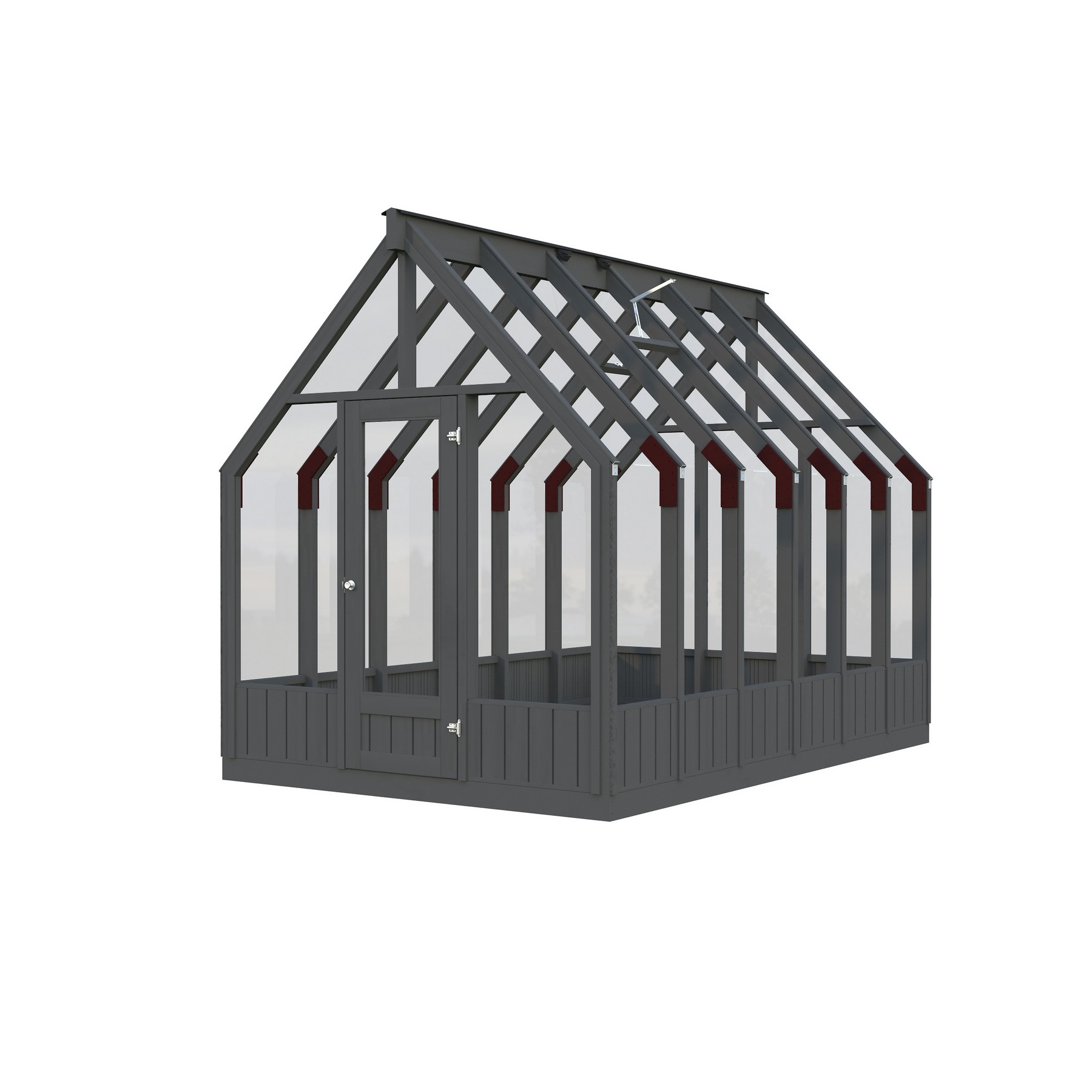 Drivhus Palmako Emilia 8,2 M2 Gråmalt