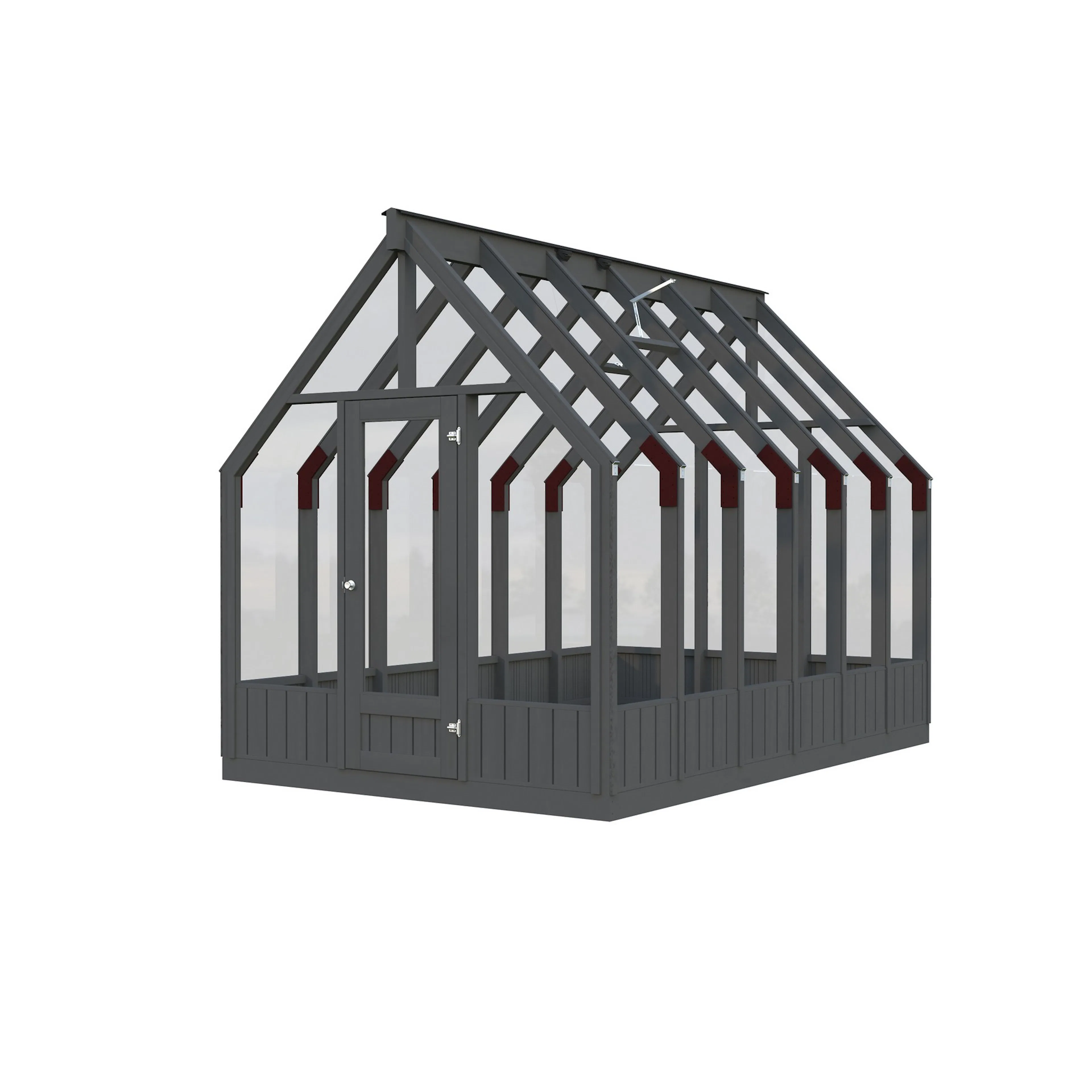 Drivhus Palmako Emilia 8,2 M2 Gråmalt