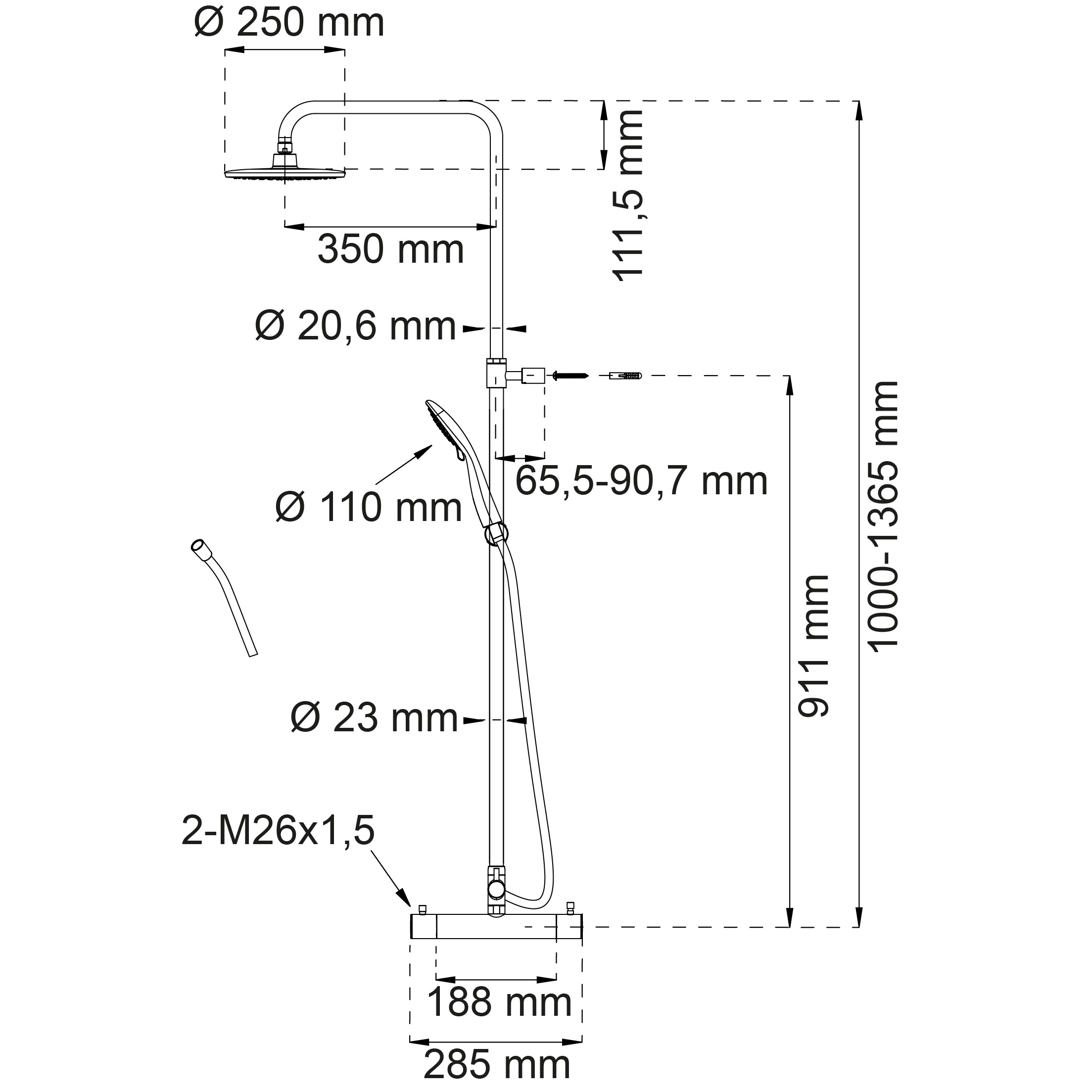 Takdusjsett Habo Magnolia 150 cc