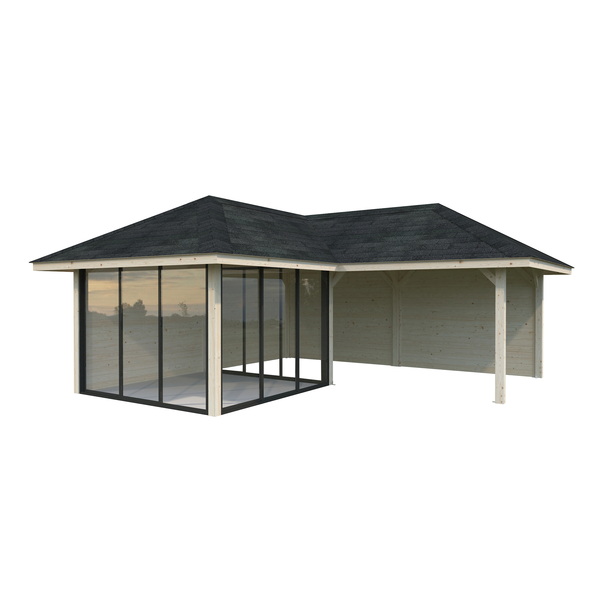 Hagestue Palmako Bianca 24,9 m2 Sett 212 Slide