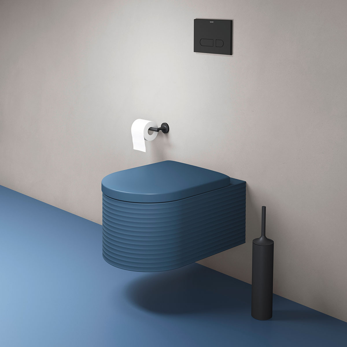 Vägghängd Toalettstol Duravit Millio Grooves