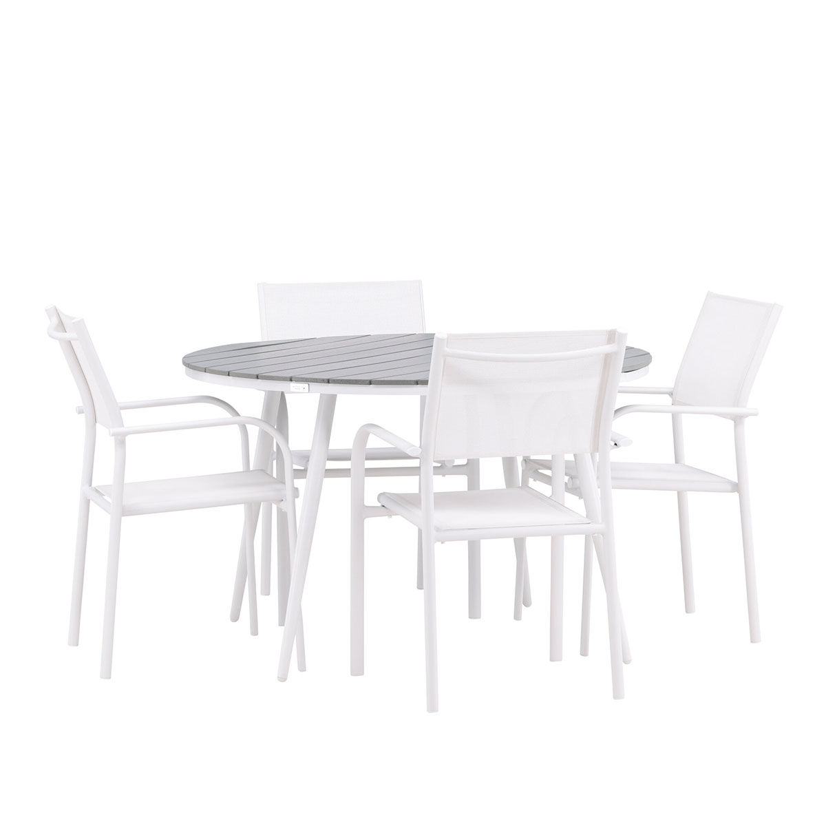 Spisegruppe Venture Home Break 120 med 4 st Santorini Stoler