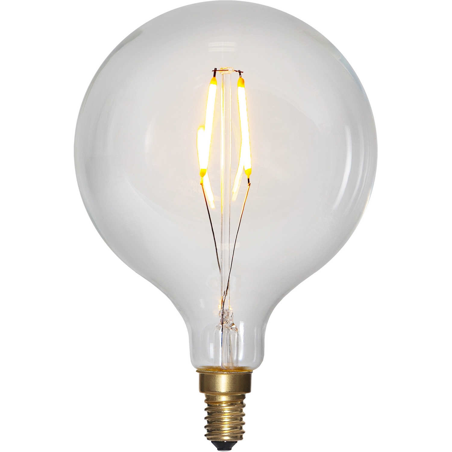 LED-Lampe Star Trading E14 G95 Soft Glow Dimbar 1,5W