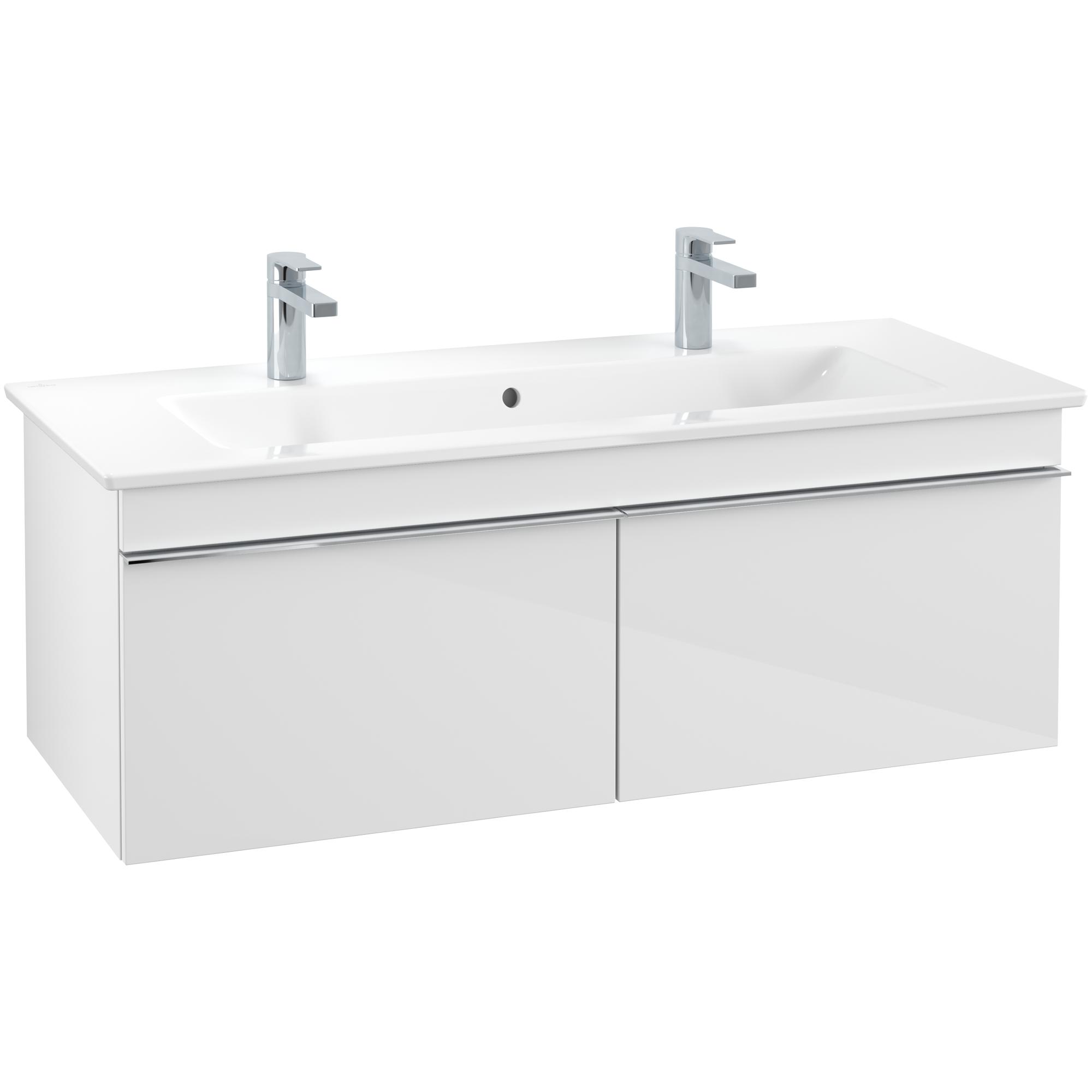 Tvättställsskåp Villeroy & Boch Venticello 115 cm med 2 Lådor för Centrerat Skåpstvättställ | badrum - badrumsmobler - tvattstallsskap-och-kommod | KakelKungen