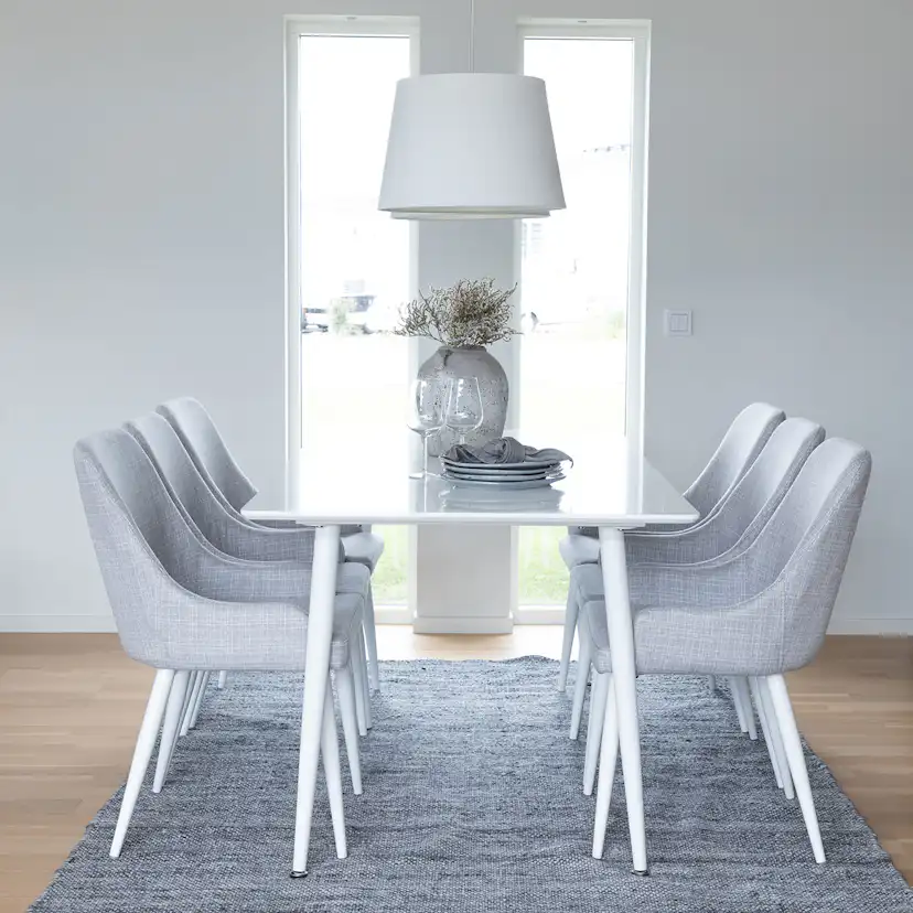 Spisegruppe Venture Home Polar med 6 Plaza Stoler