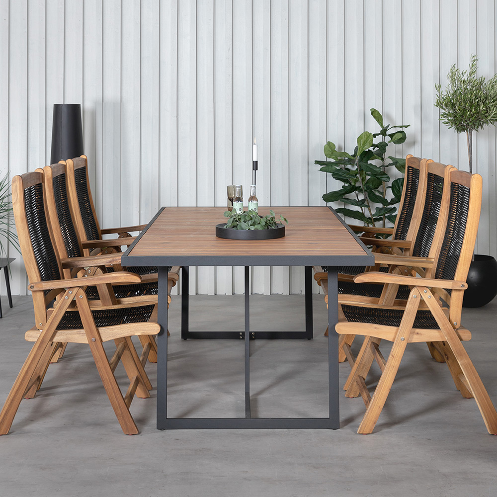 Spisegruppe Venture Home King med 6 Peder Spisestoler