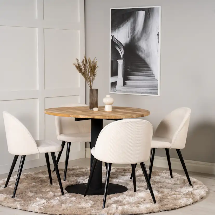 Spisegruppe Venture Home Cornelia 100 med 4 Valentina Stoler