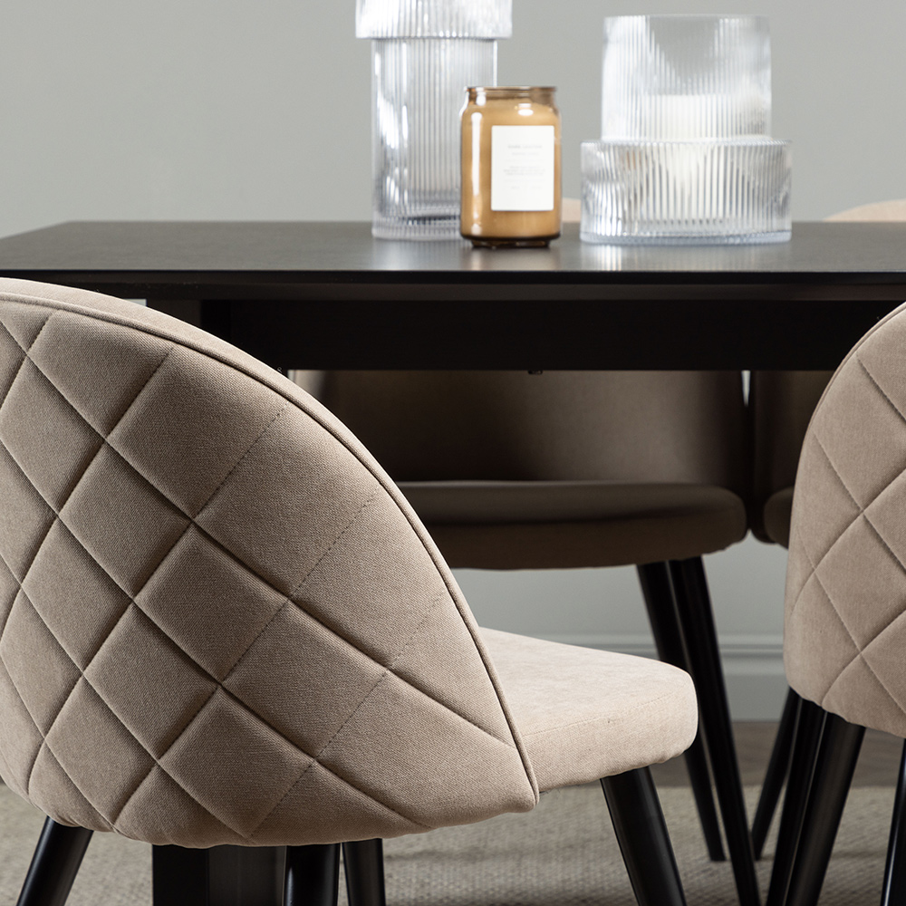 Spisegruppe Venture Home Vail med 6 Velvet Stoler