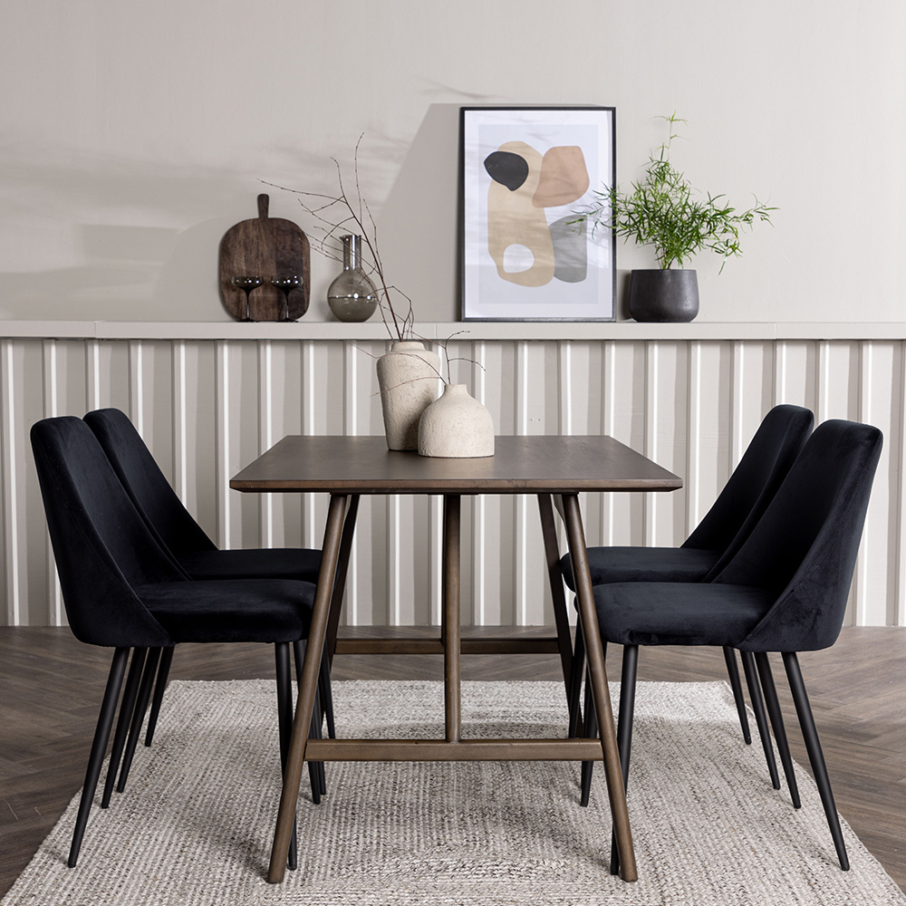 Spisegruppe Venture Home Kaseidon med 4 stk Night Stoler