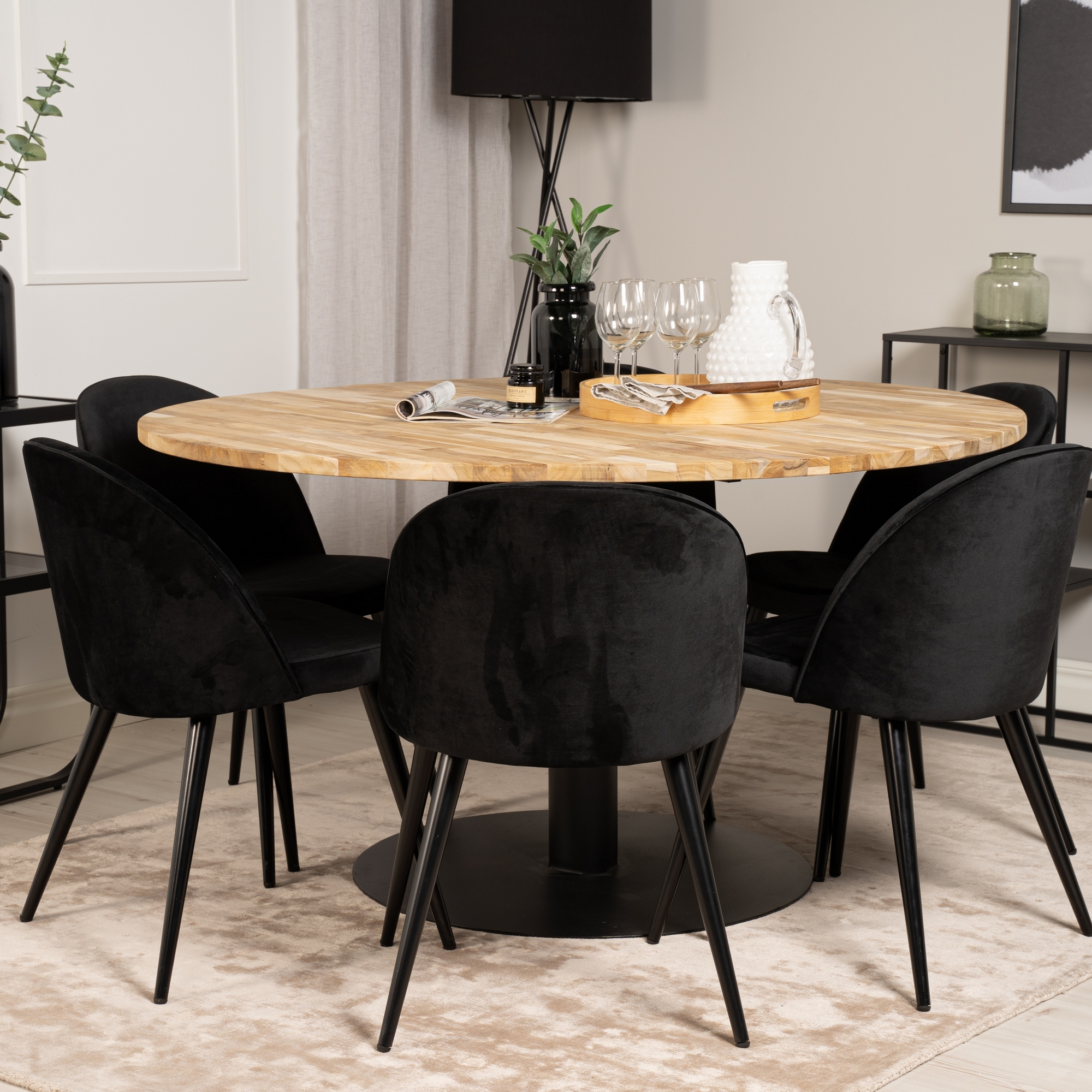 Spisegruppe Venture Home Cornelia med 6 Valentina Stoler