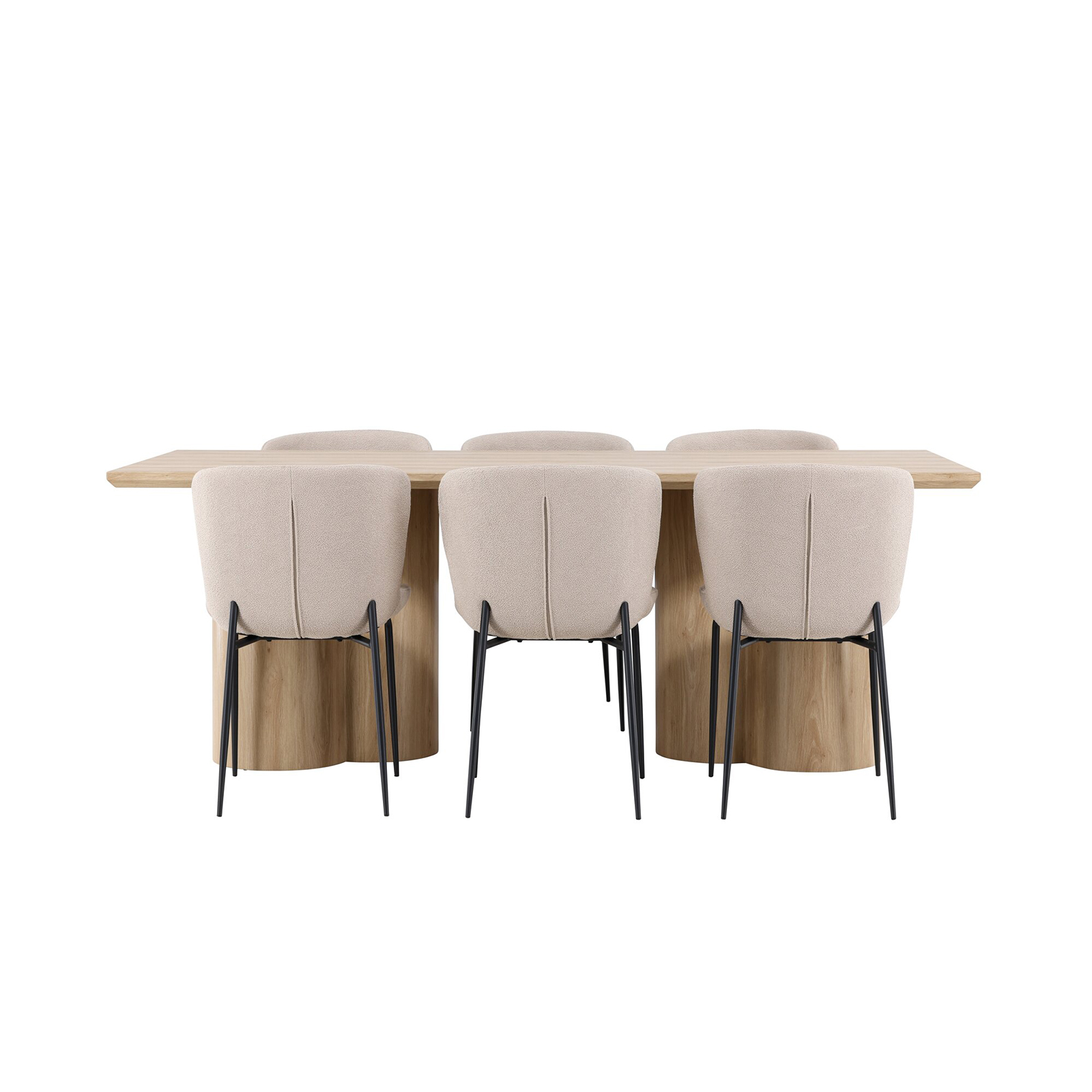 Spisegruppe Venture Home Olivia 210 med 6 stk Modesto Stoler