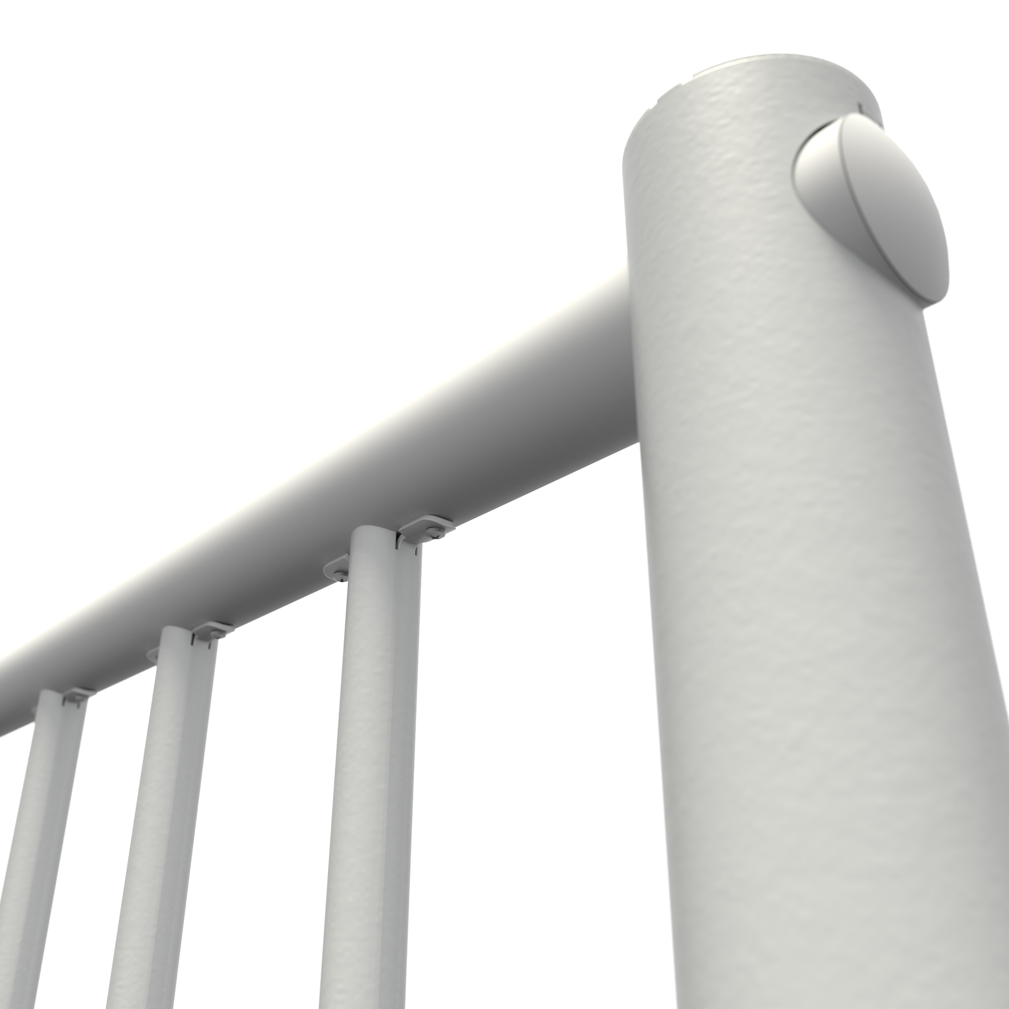 Rekkverk Byggera Euro Design Hvit Rett