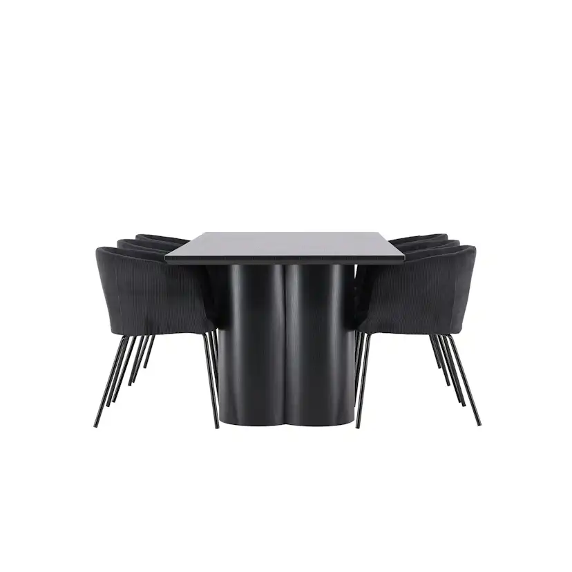 Spisegruppe Venture Home Olivia 210 med 6 stk Berit Stoler