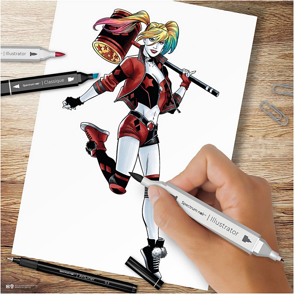 Hobbysett Creativ Company DIY Kit Illustrasjon Harley Quinn