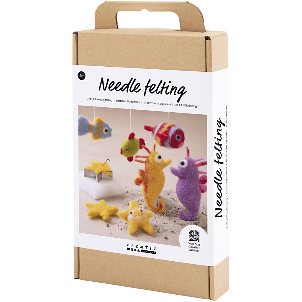 Nålfilting Creativ Company DIY Kit Dyr i Vann