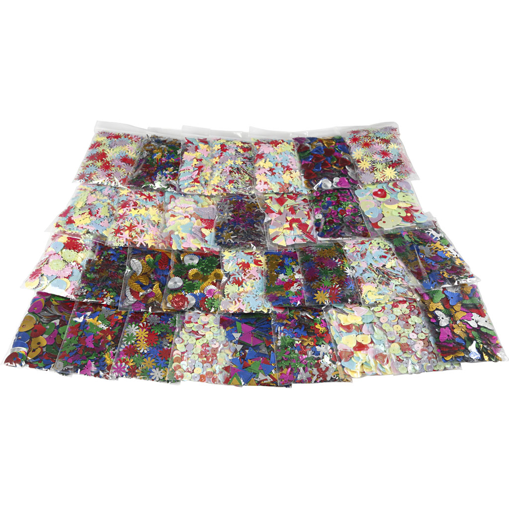 Paljettmiks Creativ Company Multi 32x25 g