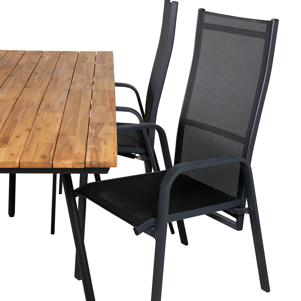 Spisegruppe Venture Home Chane med 4 Curz Spisestoler