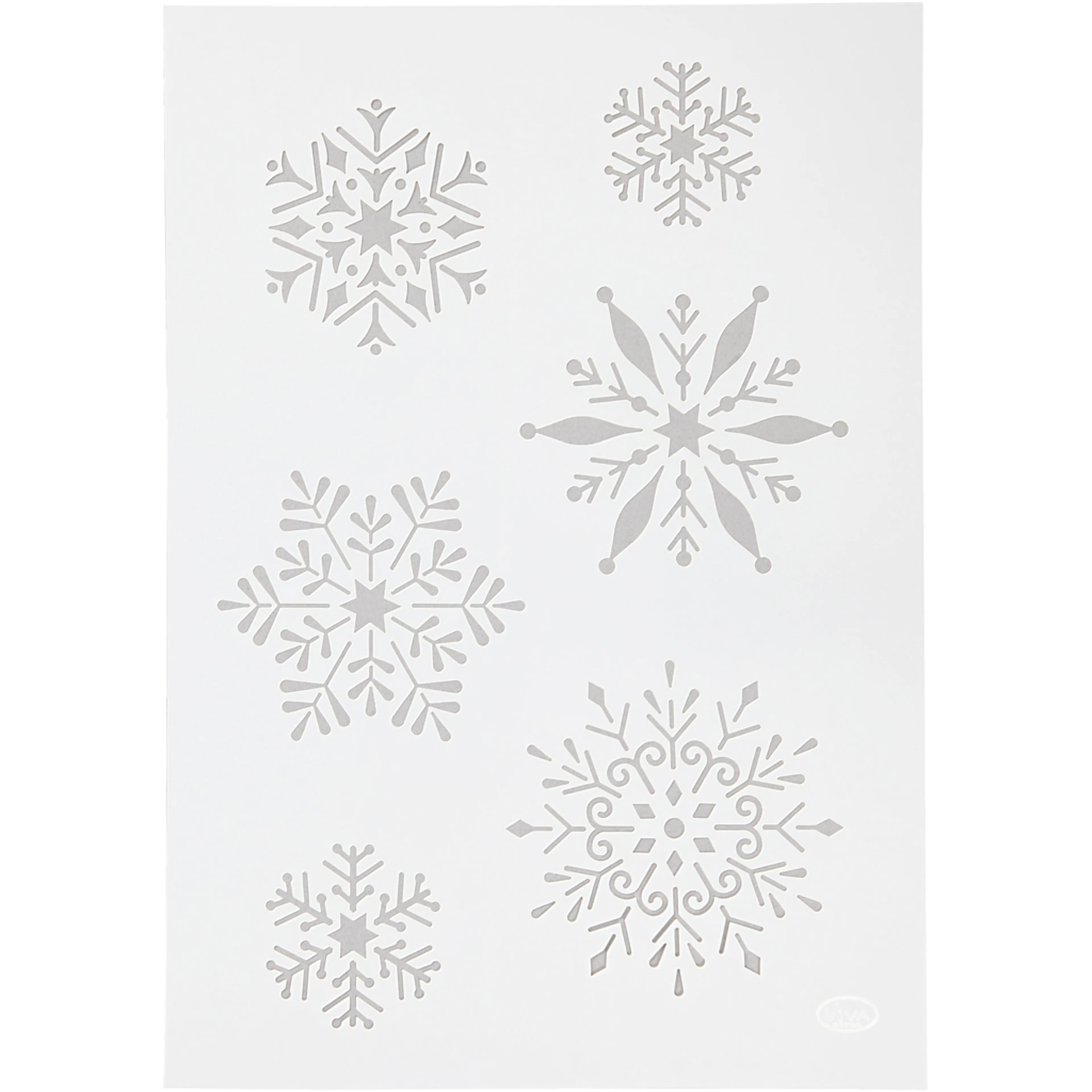 Skabelon Creativ Company Stensil Snefnugg A4 210x297 mm 1 stk