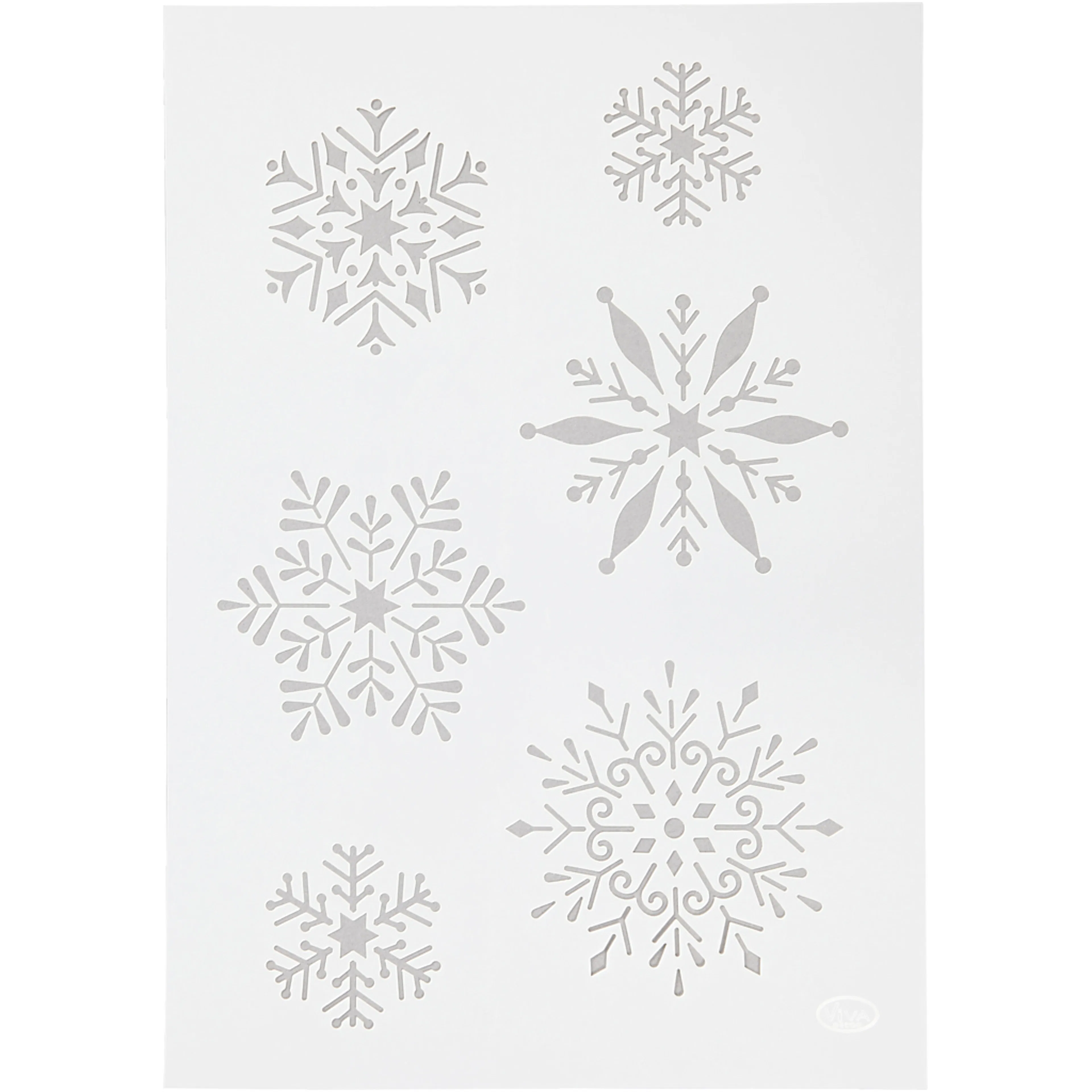 Skabelon Creativ Company Stensil Snefnugg A4 210x297 mm 1 stk